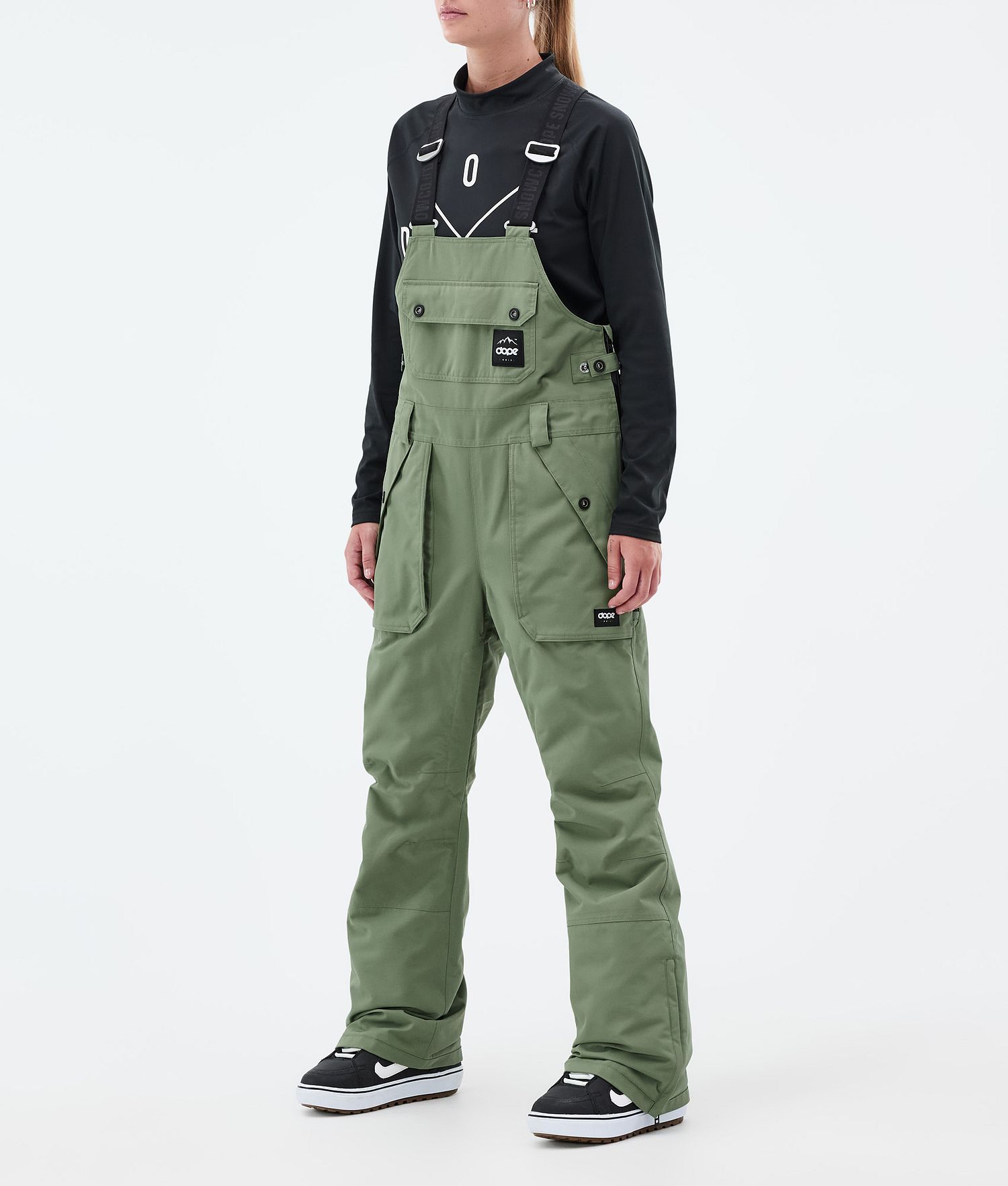 Pantalons de snowboard Dope Notorious B.I.B Femme Vert mousse
