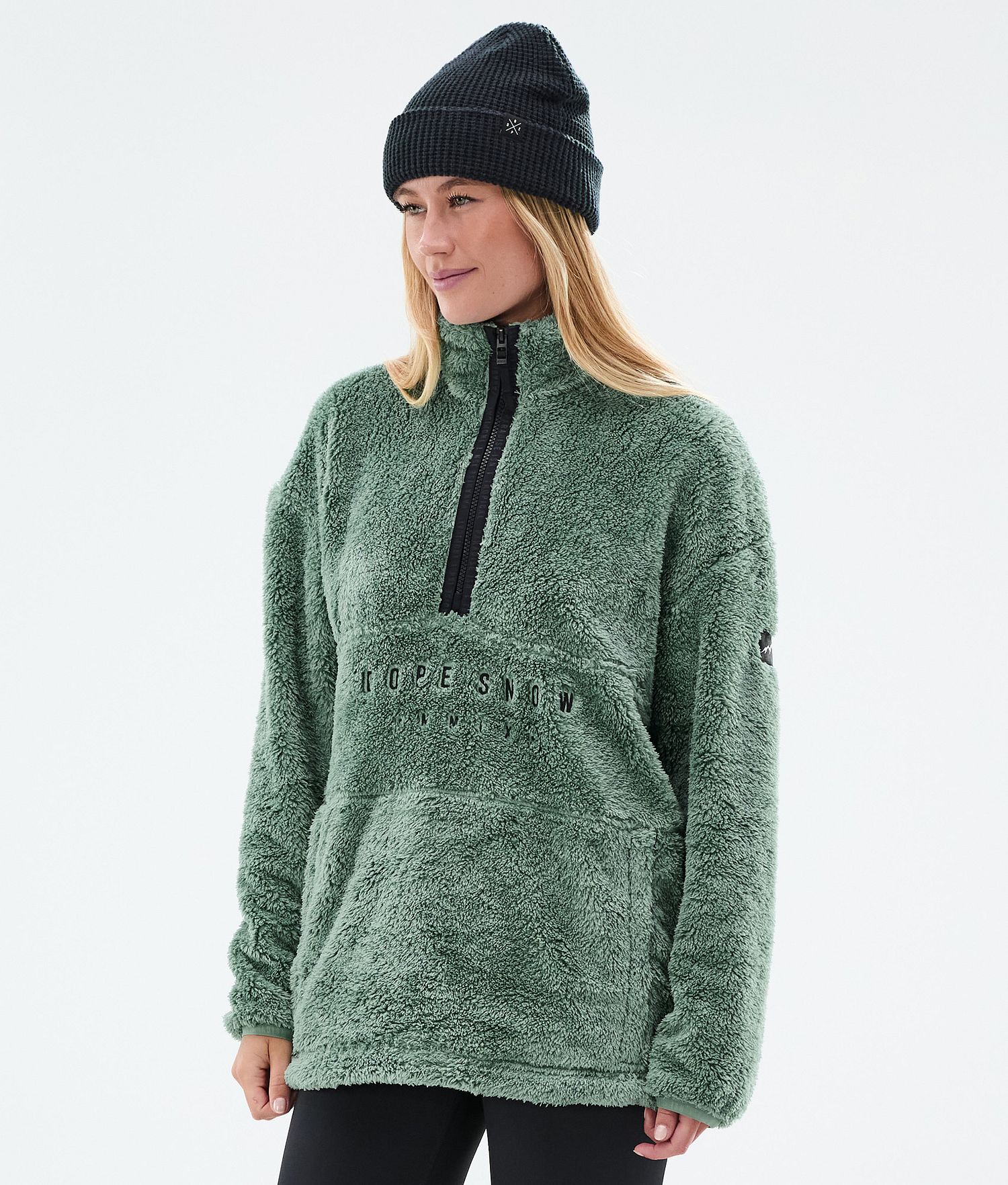 Dope Pile W Fleece Sweater Femme Vert Foncé