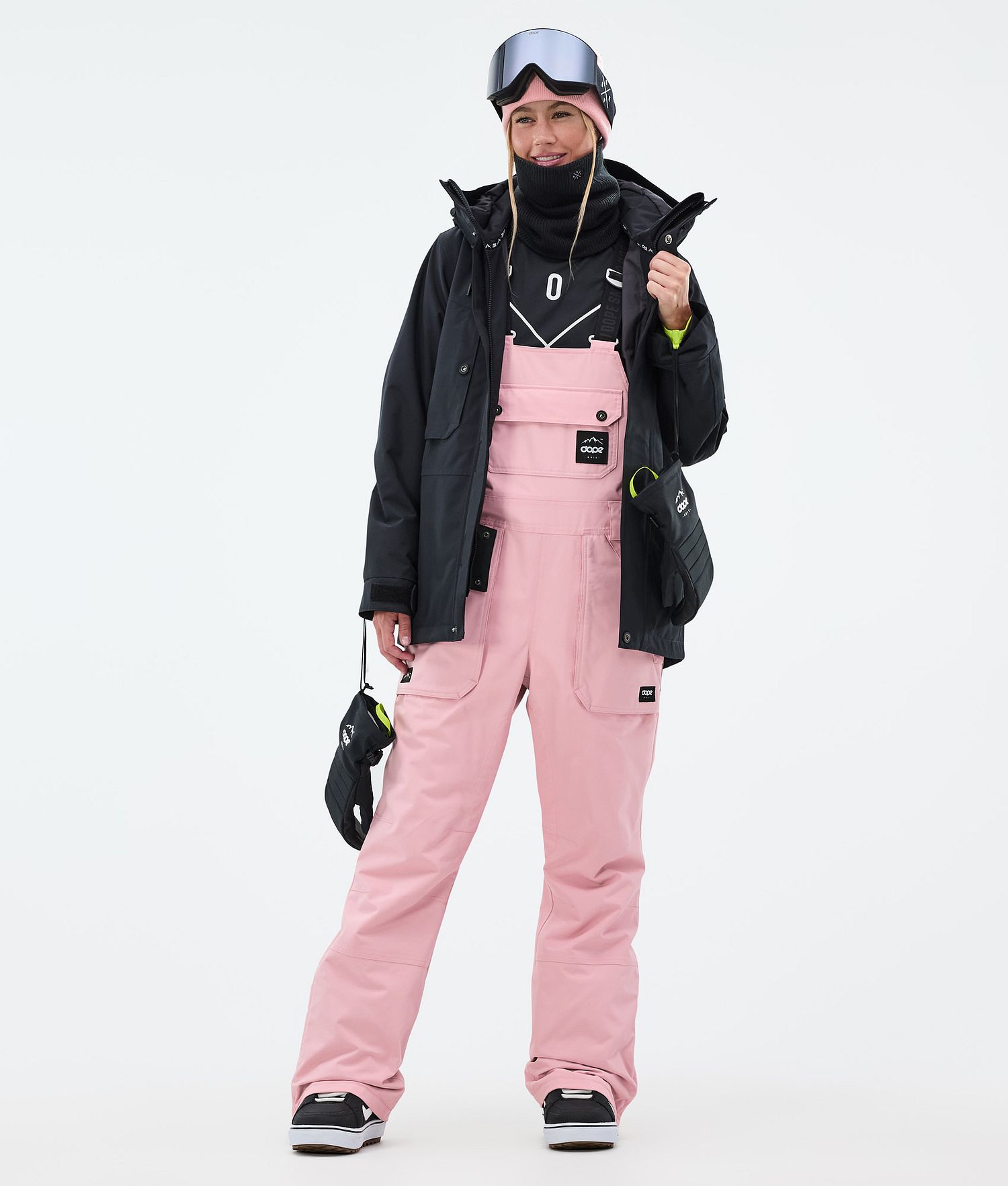 Pantalons de snowboard Dope Notorious B.I.B Femme Rose Pastel Doux