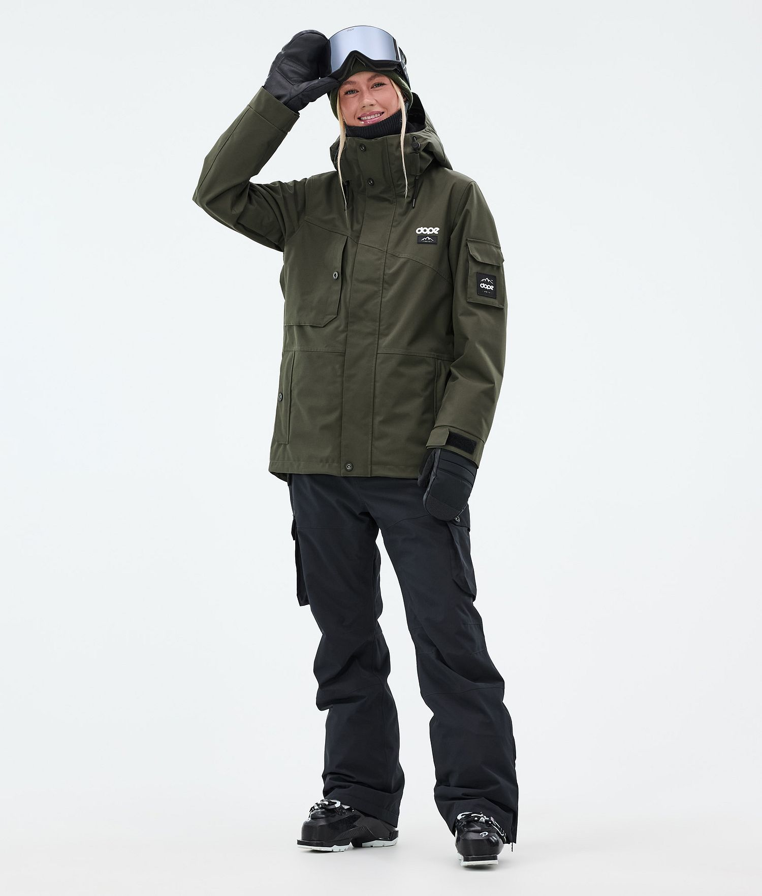 Dope Adept W Ski Jacket Femme Olive Vert