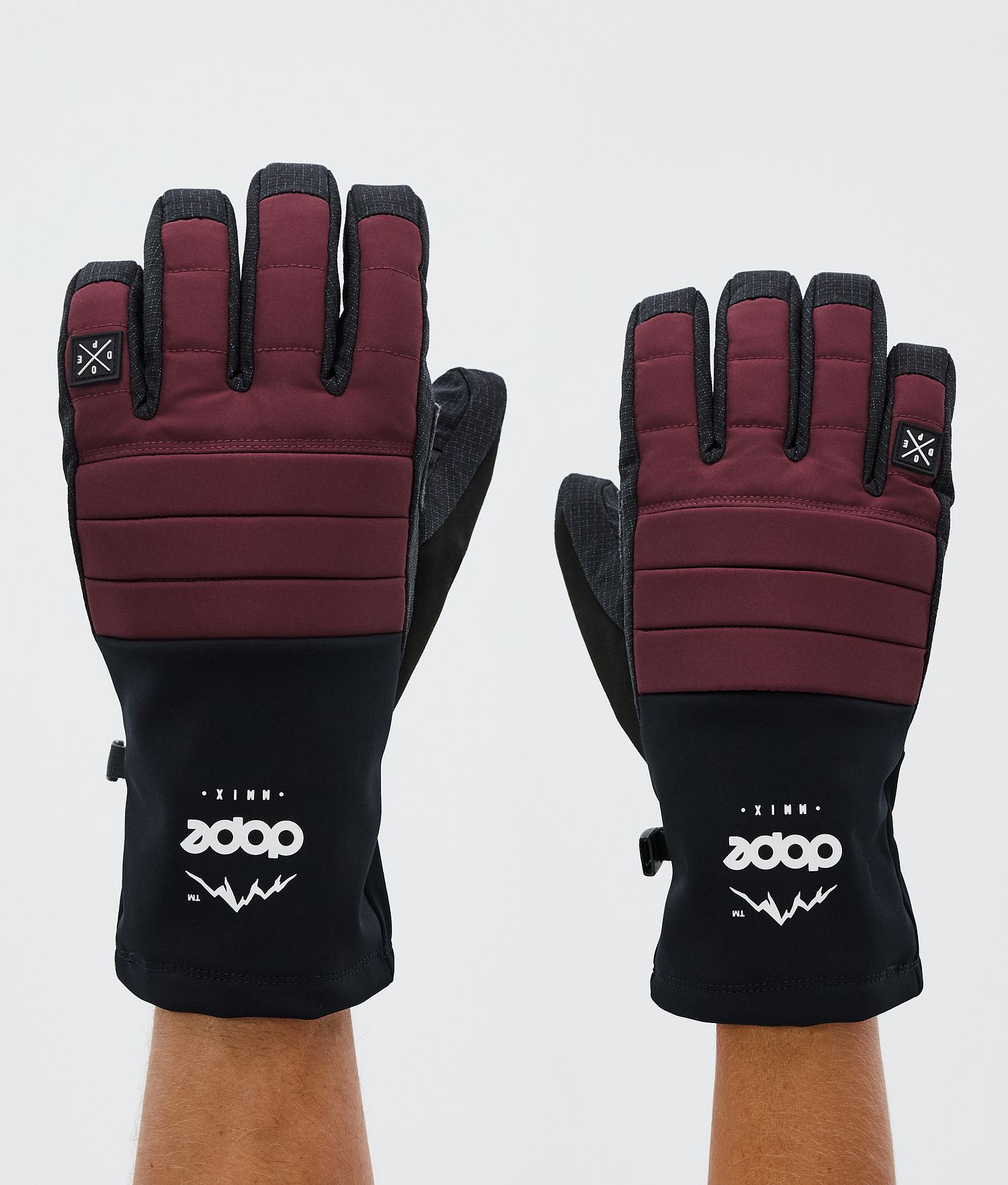 Gants de ski Dope Ace 24 Burgundy