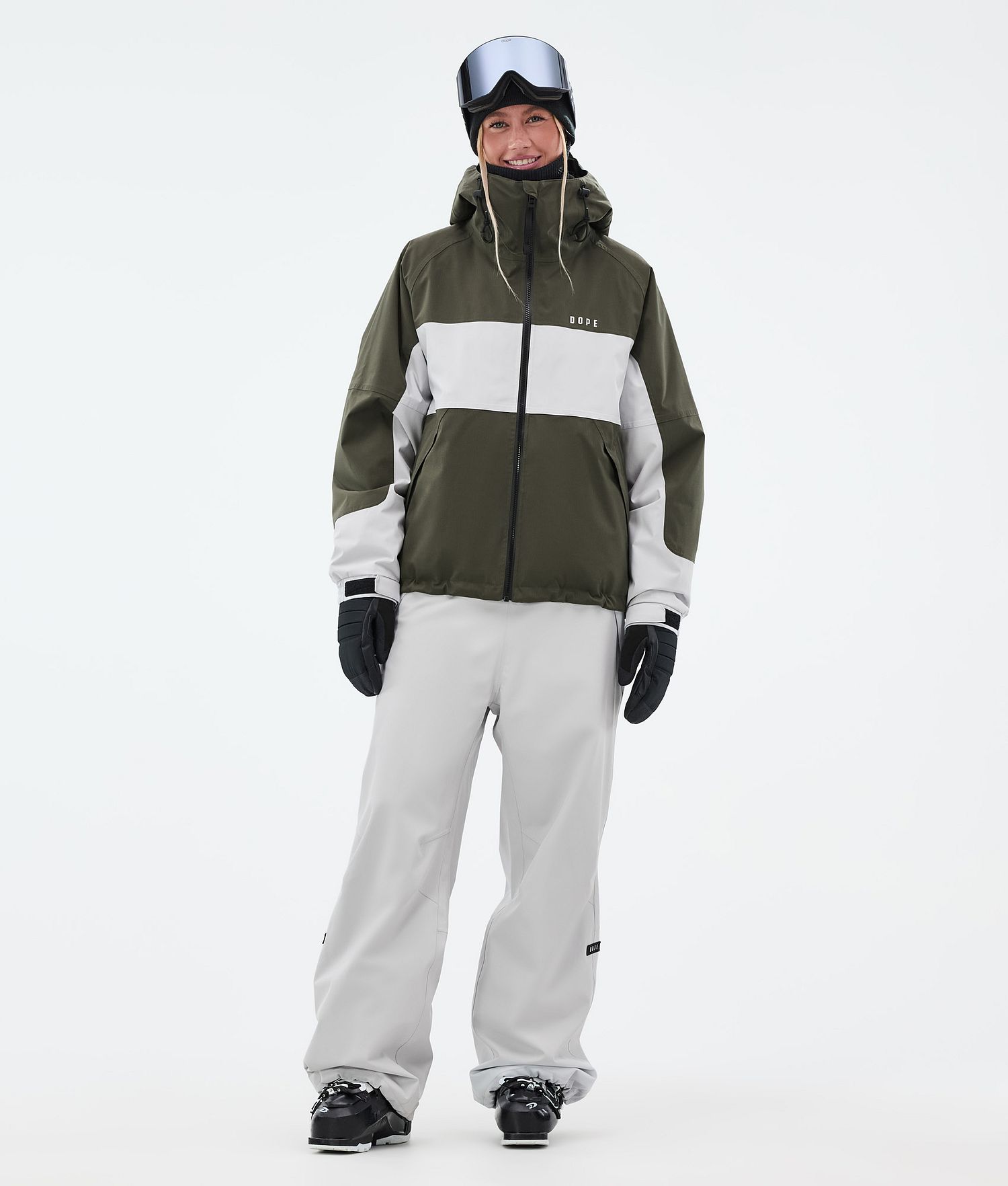 Pantalons de ski Dope Big W Femme Gris clair