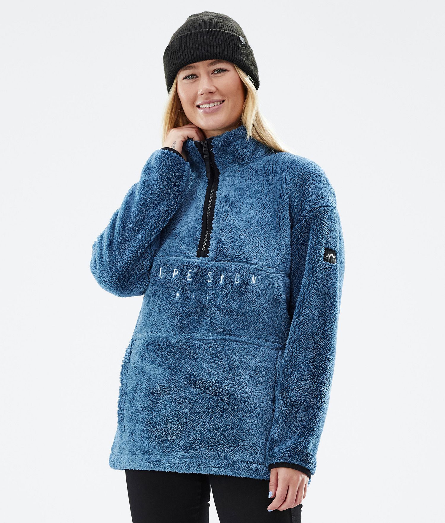 Pull-over en polaire Dope Pile W 22 Femme Bleu Acier