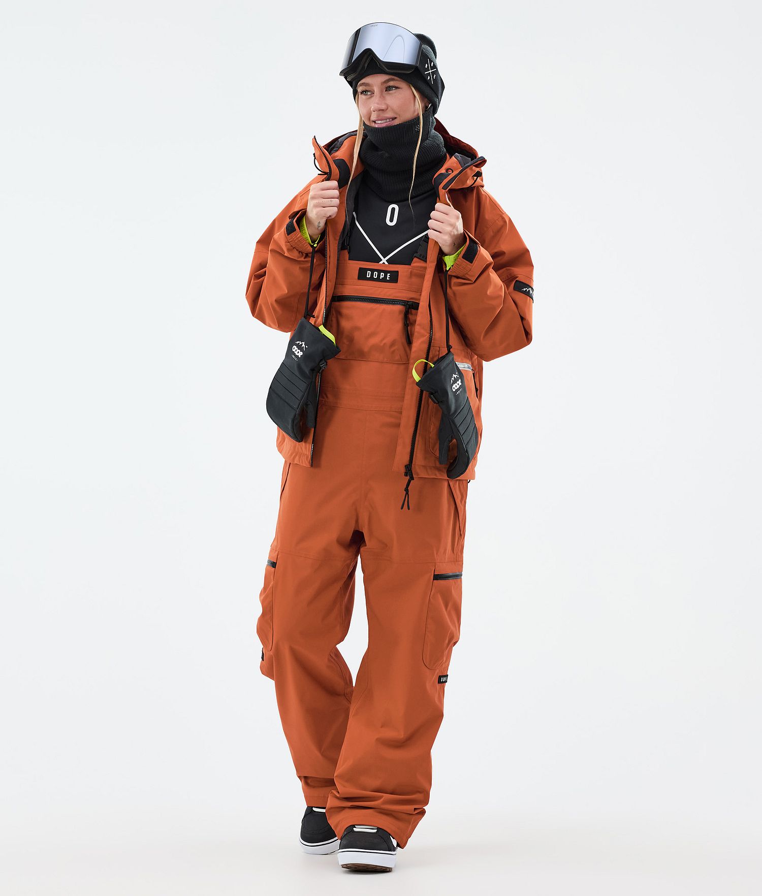 Pantalon de snowboard Dope Vertex W Burned Orange pour femme
