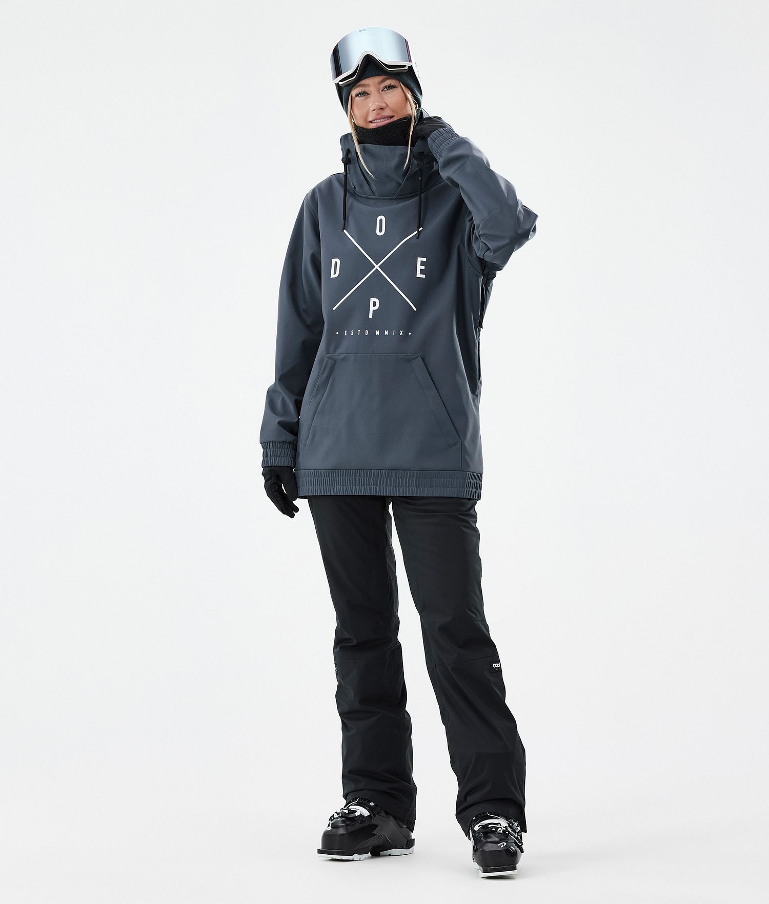Combinaison de ski Yeti W pour femme couleur bleu métallique/noir de la marque dope
