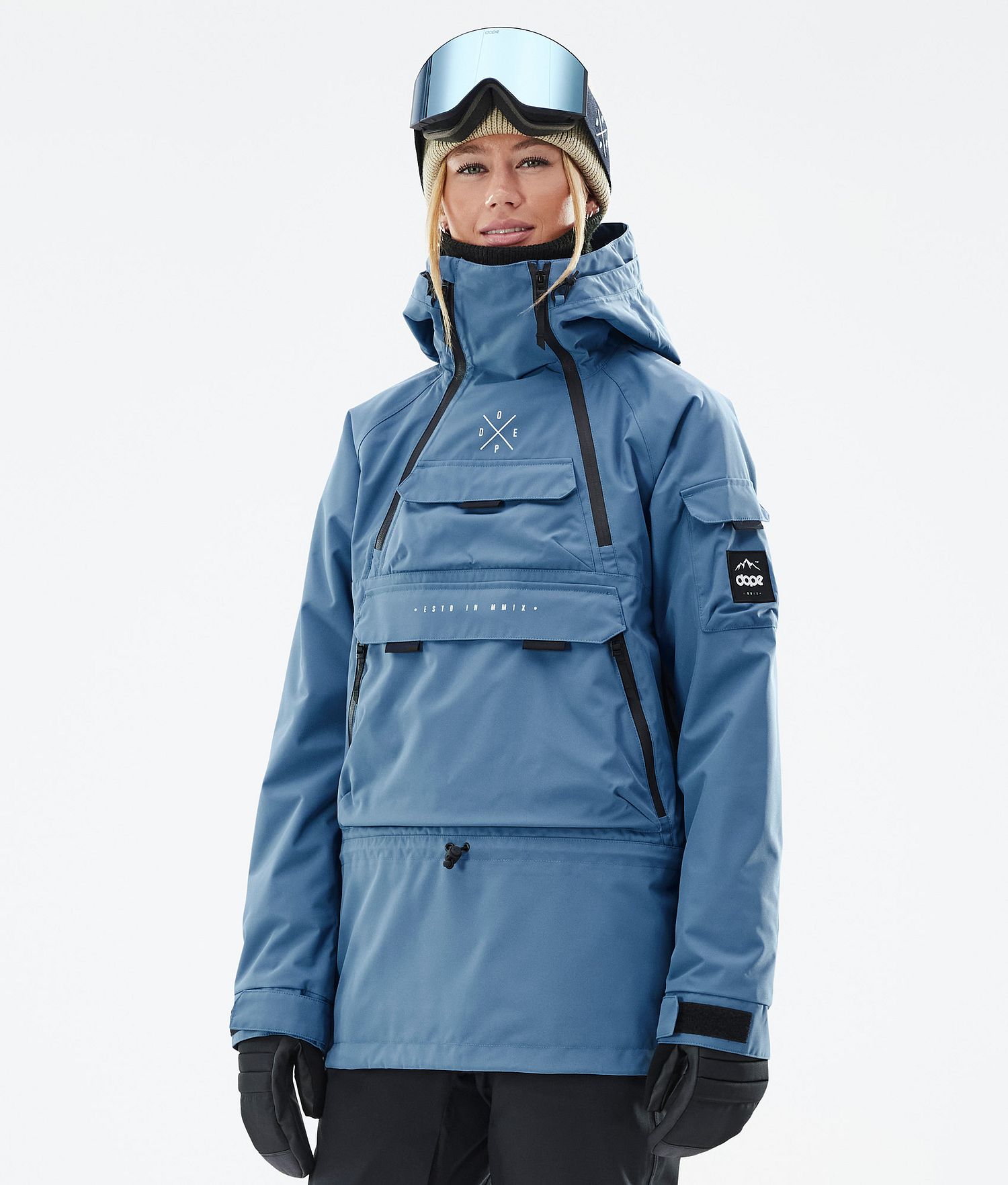 Dope Akin W Snowboard Jacket Femme Bleu Acier