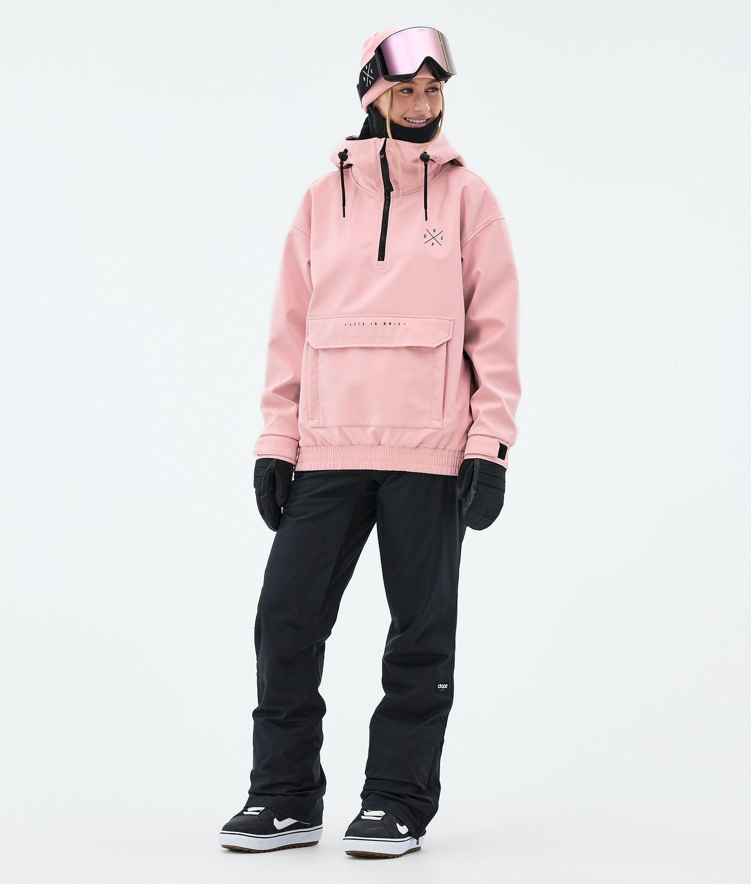 Dope Cyclone W Snowboard Jacket Femme Rose Pêche Doux