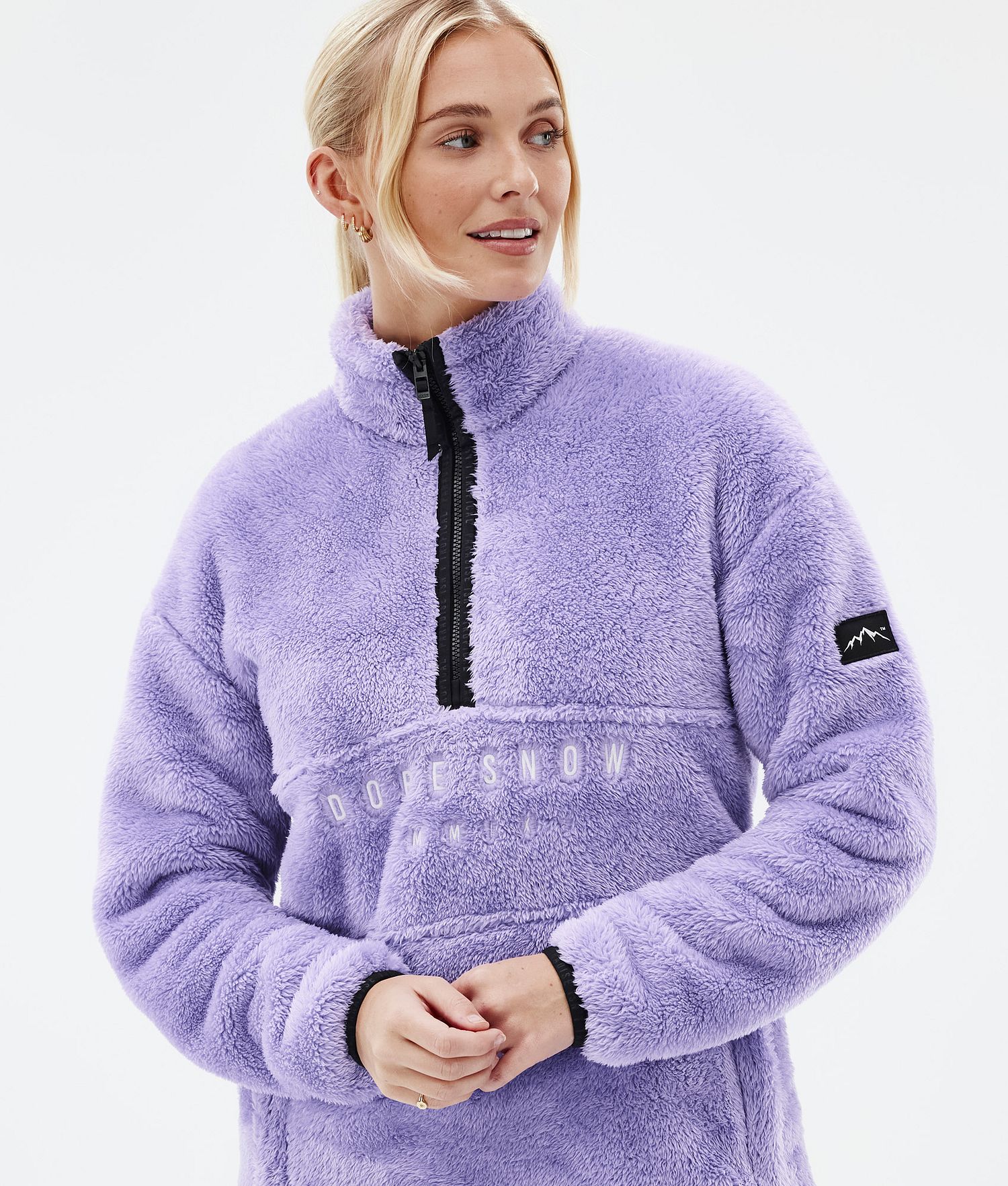 Pull-over Dope Pile Fleece Femme Violet Fait Fading