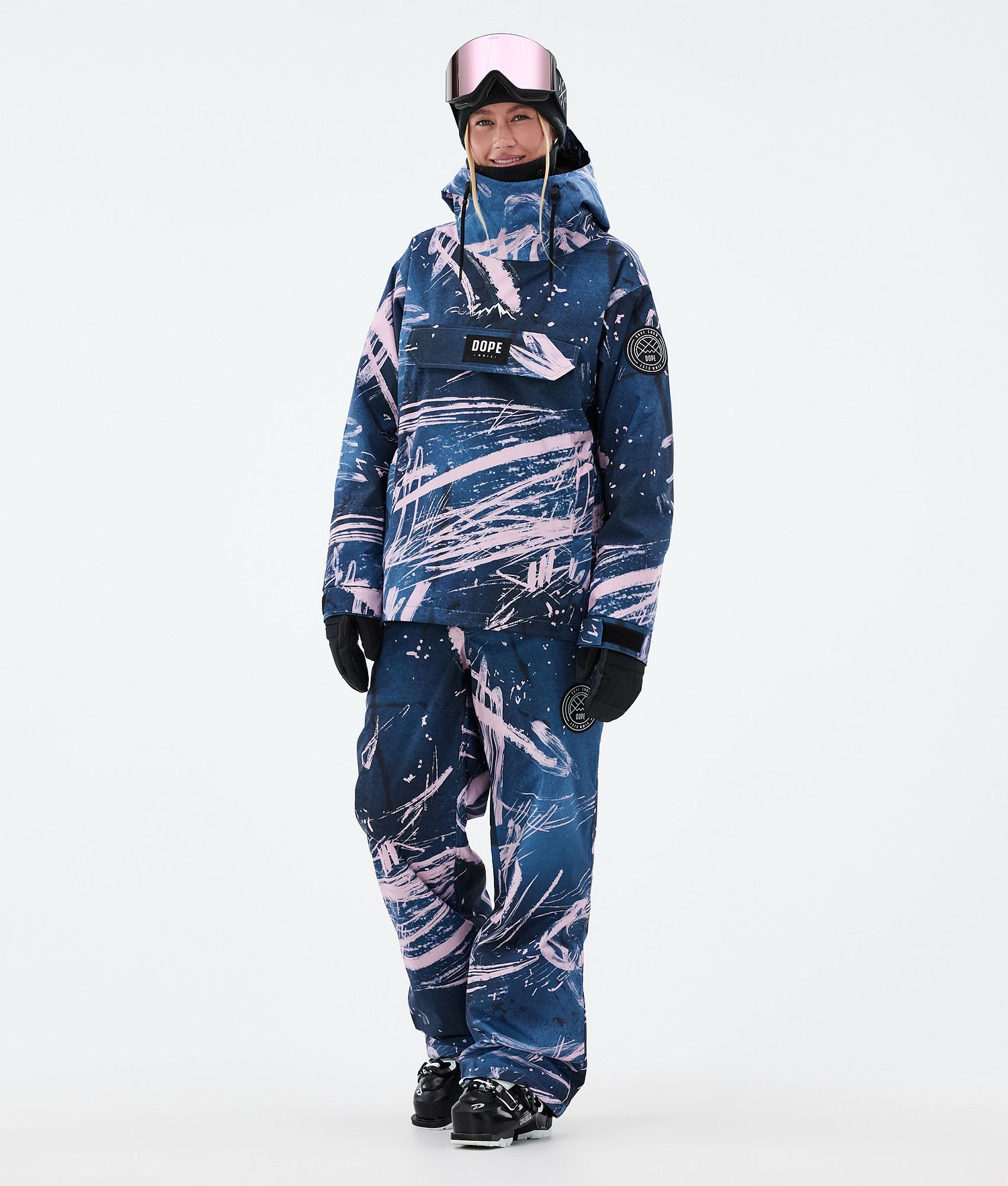 Pantalon de ski Dope Blizzard W Femme Carvings Rose
