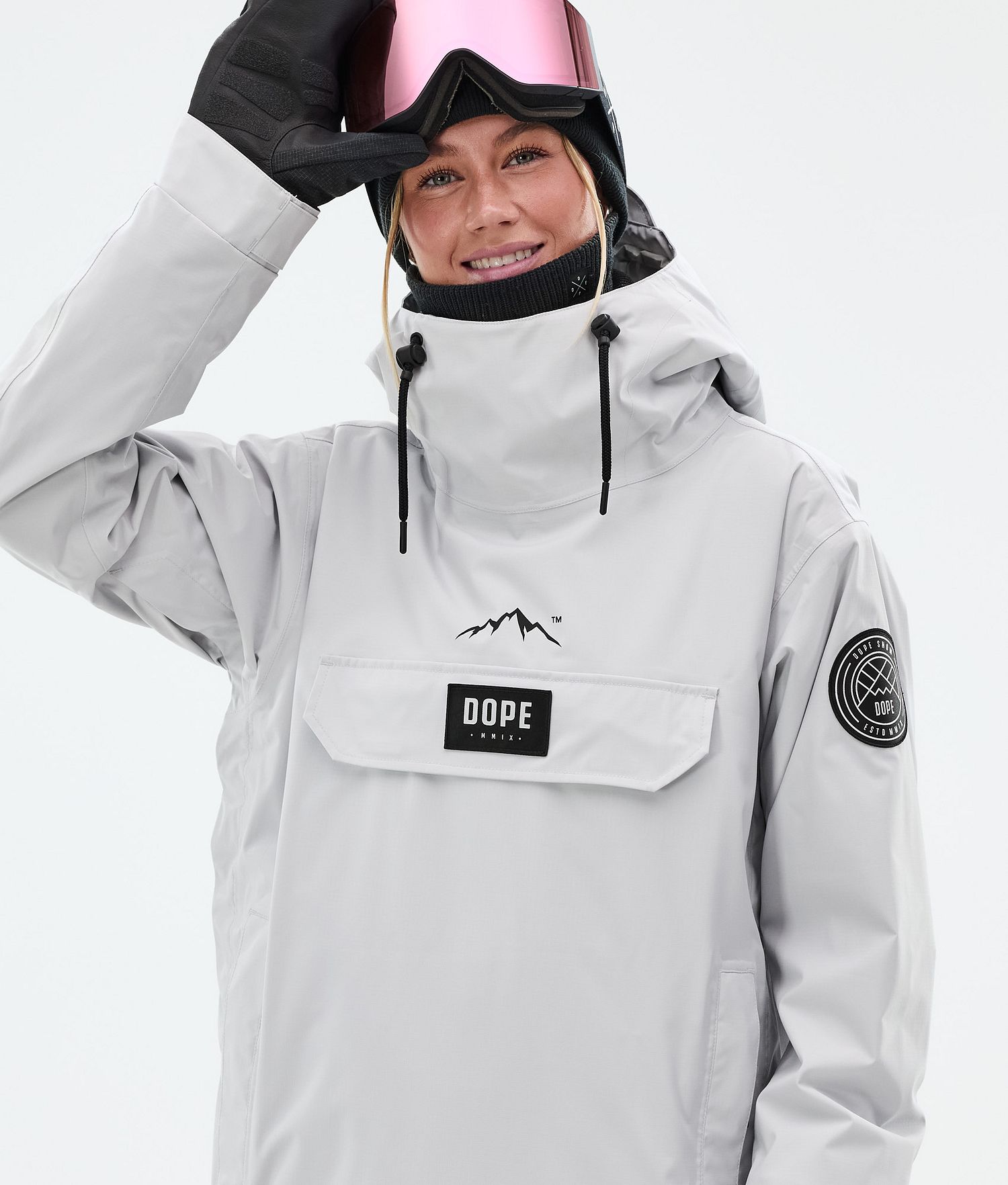 Dope Blizzard W Snowboard Jacket Femme Gris Clair