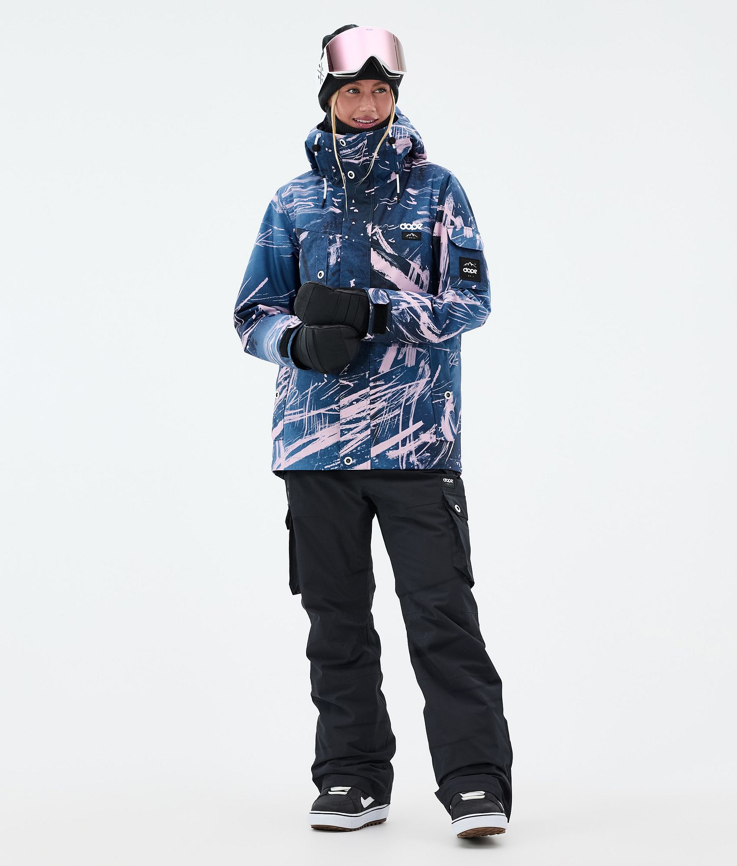 Dope Adept W Snowboard Jacket Femme Carvings Pink