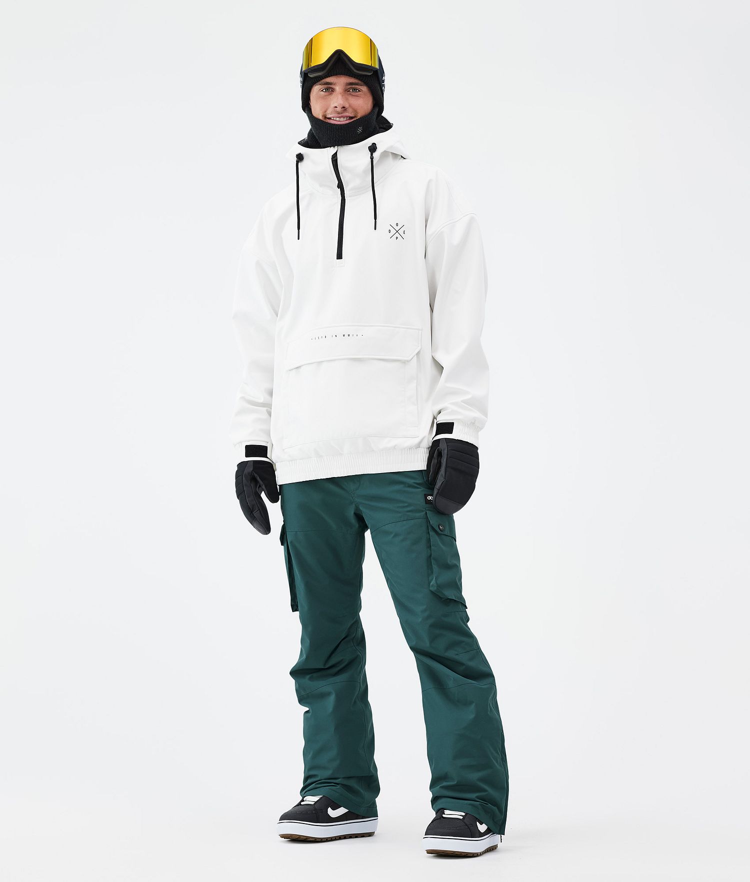 Pantalons de snowboard iconiques pour homme, vert bouteille