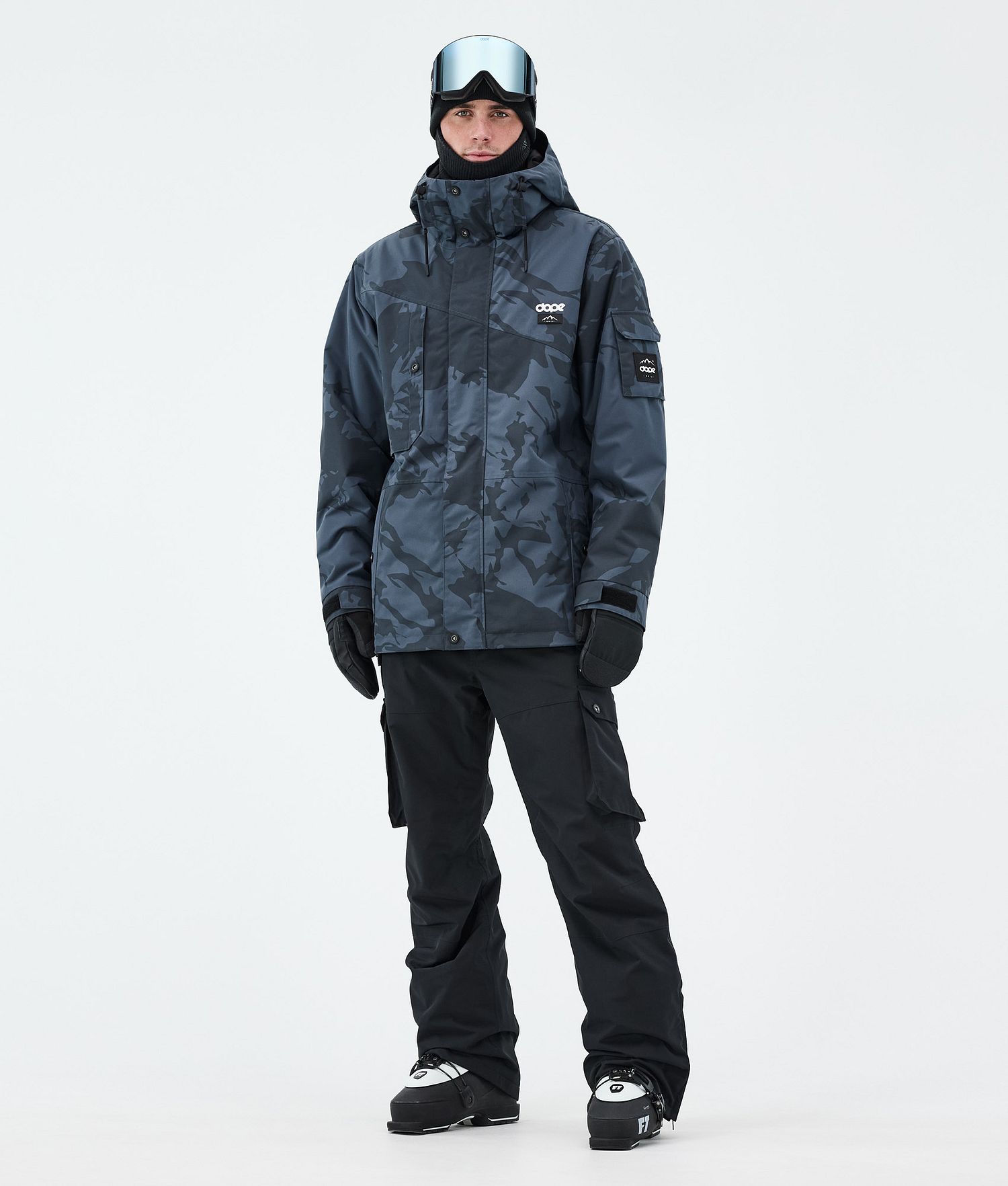 Dope Adept Ski Jacket Homme Camo Bleu Métallique