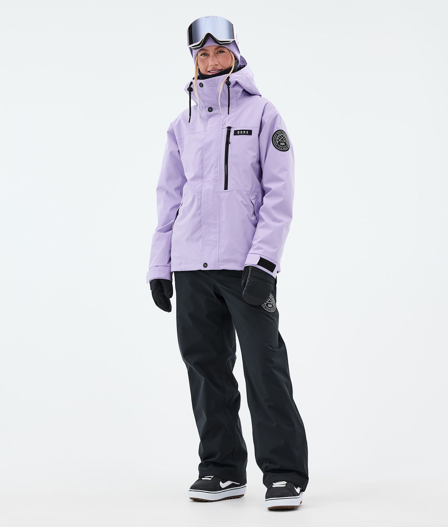 Dope Blizzard W Full Zip Snowboard Jacket Femme Violet Foncé