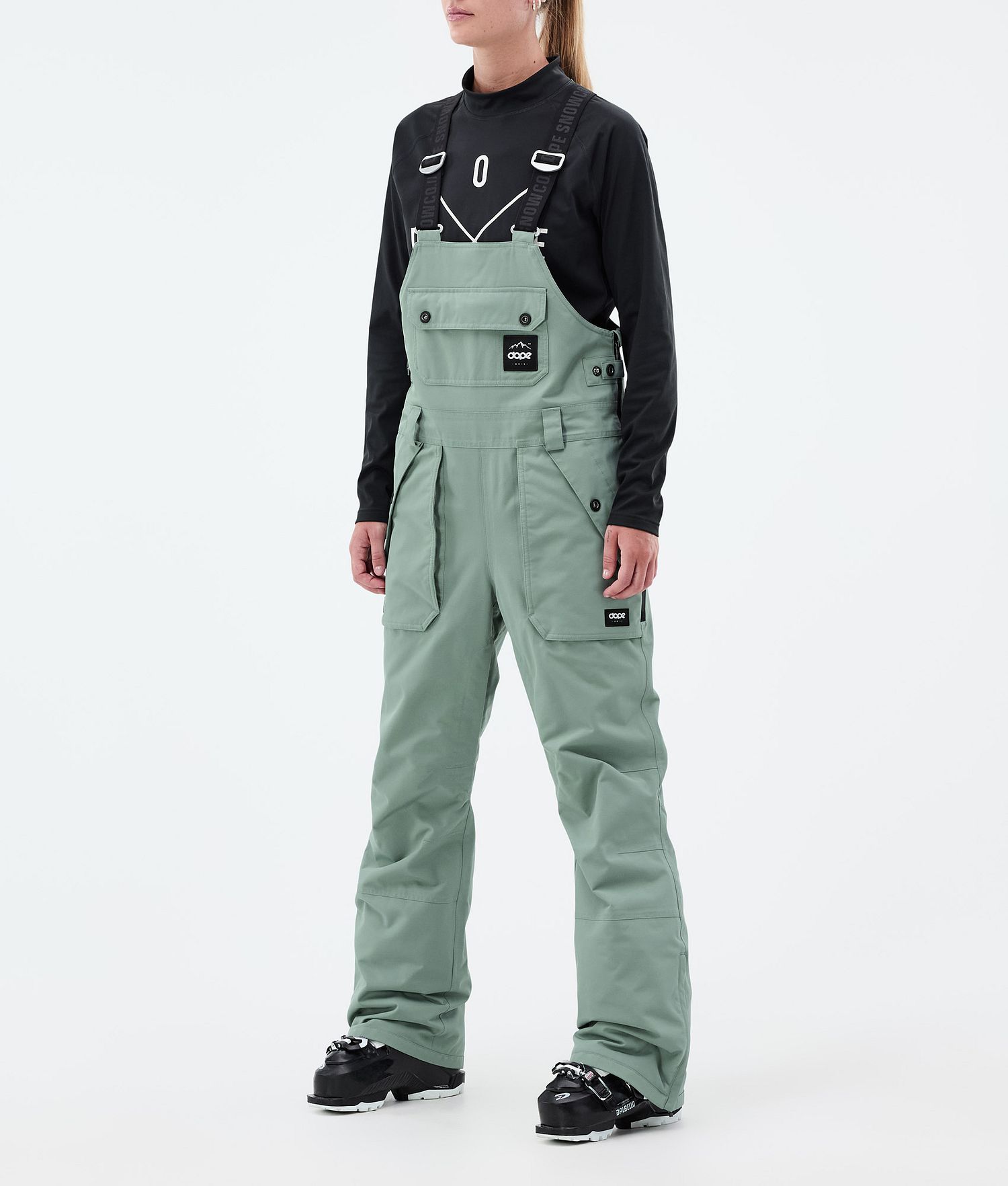 Pantalons de ski Dope Notorious B.I.B pour femmes, vert délavé