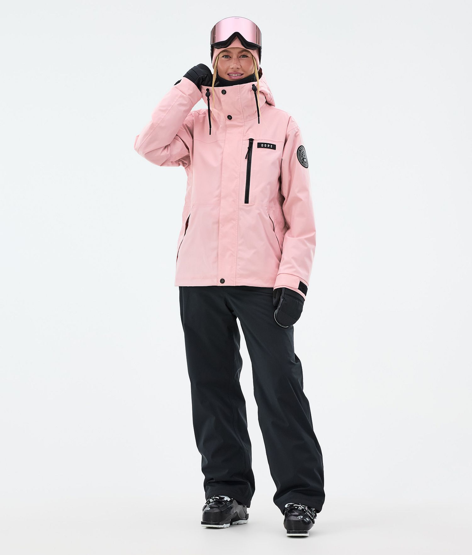 Dope Blizzard W Full Zip Ski Jacket Femme Rose Doux