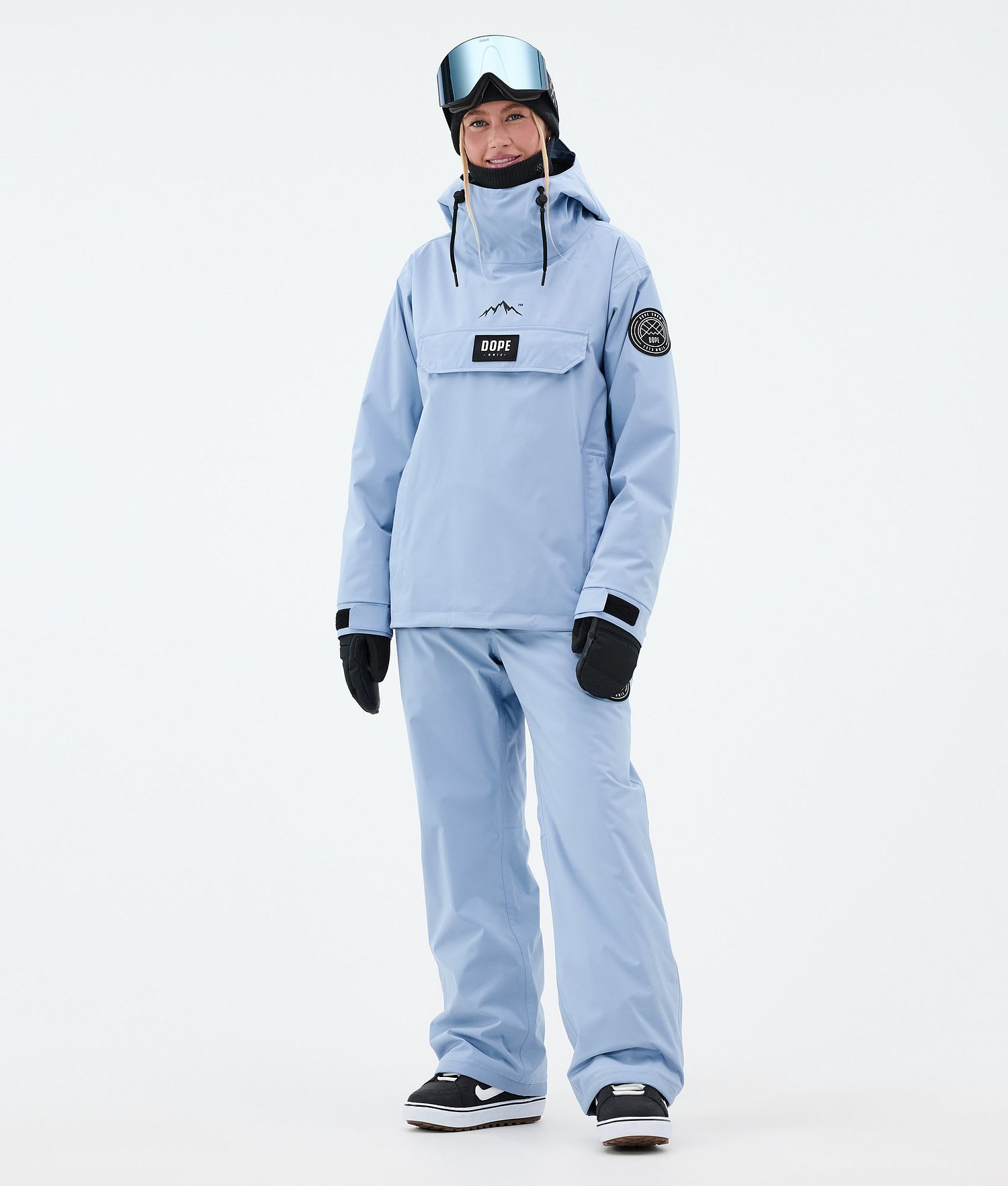 Dope Blizzard W Veste de Snowboard Femme Bleu Clair