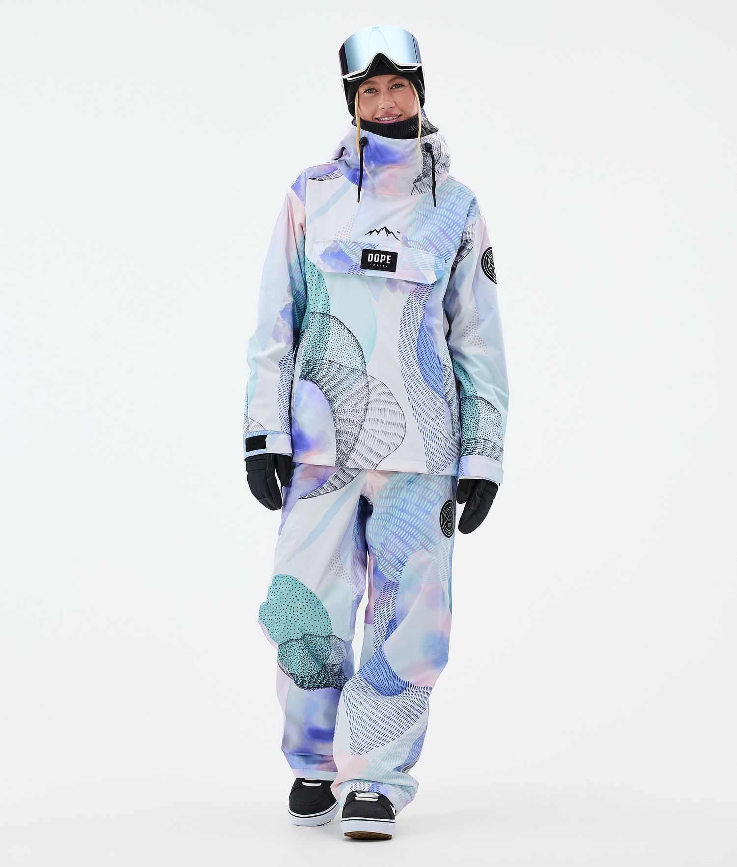 Pantalons de snowboard Dope Blizzard W Femme Mist