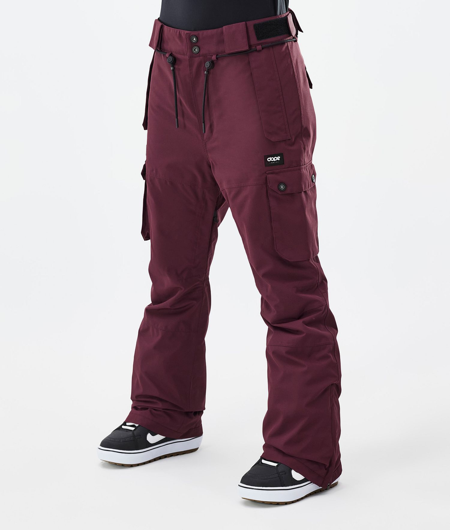 Pantalons de snowboard Dope Iconic W Femme Don Burgundy