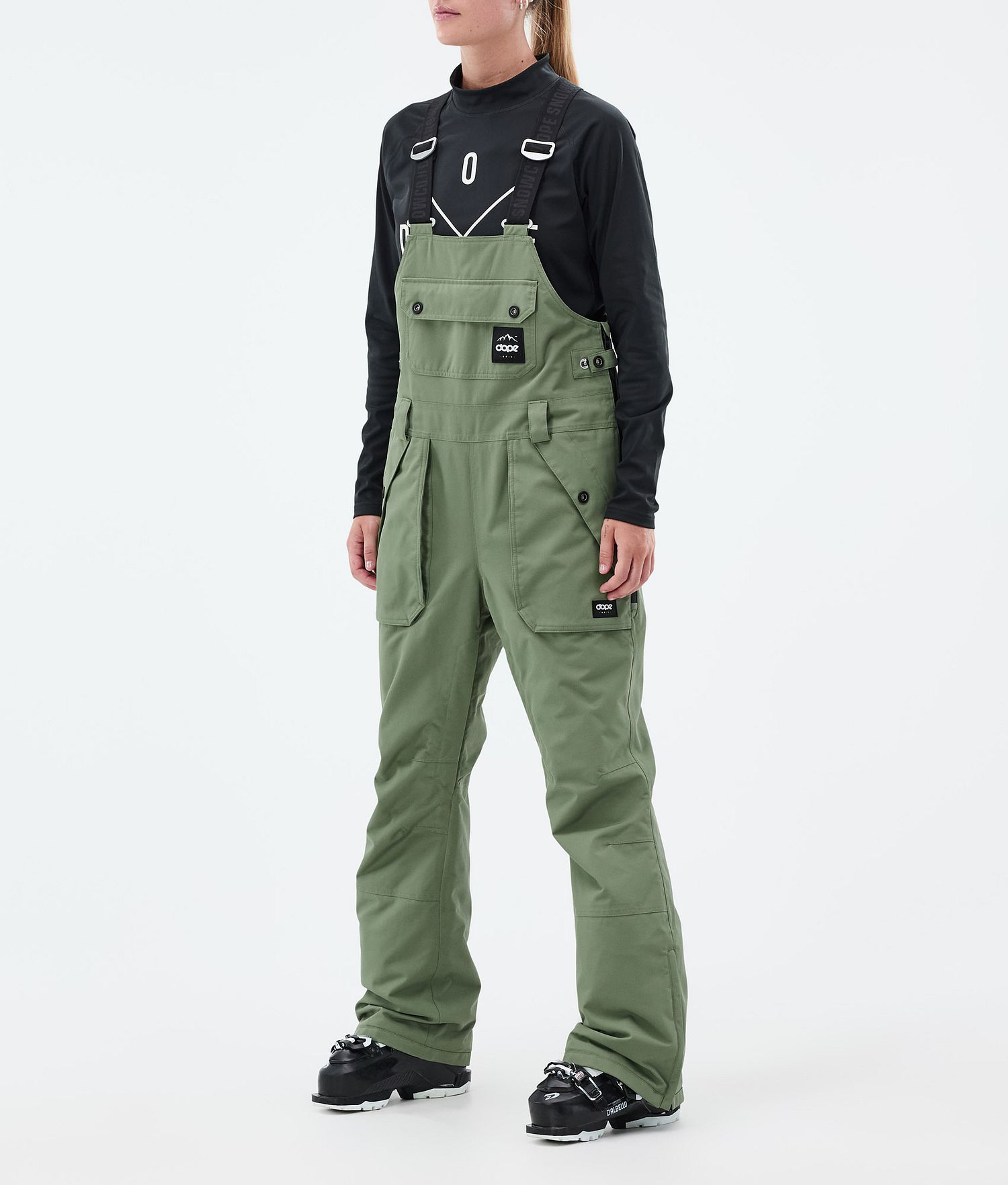 Pantalons de ski Dope Notorious B.I.B pour femmes, vert mousse