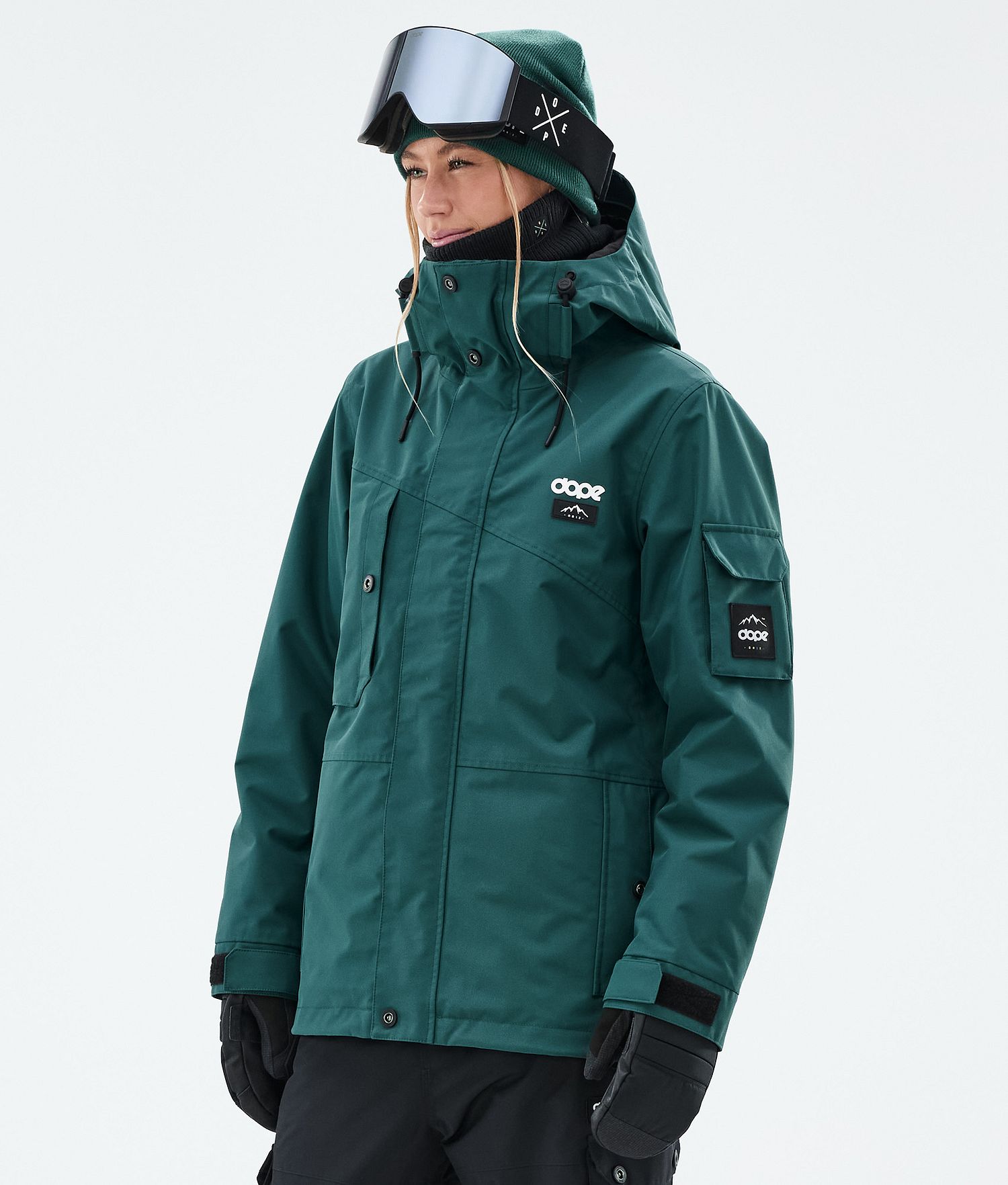 Dope Adept W Ski Jacket Femme Vert Bouteille
