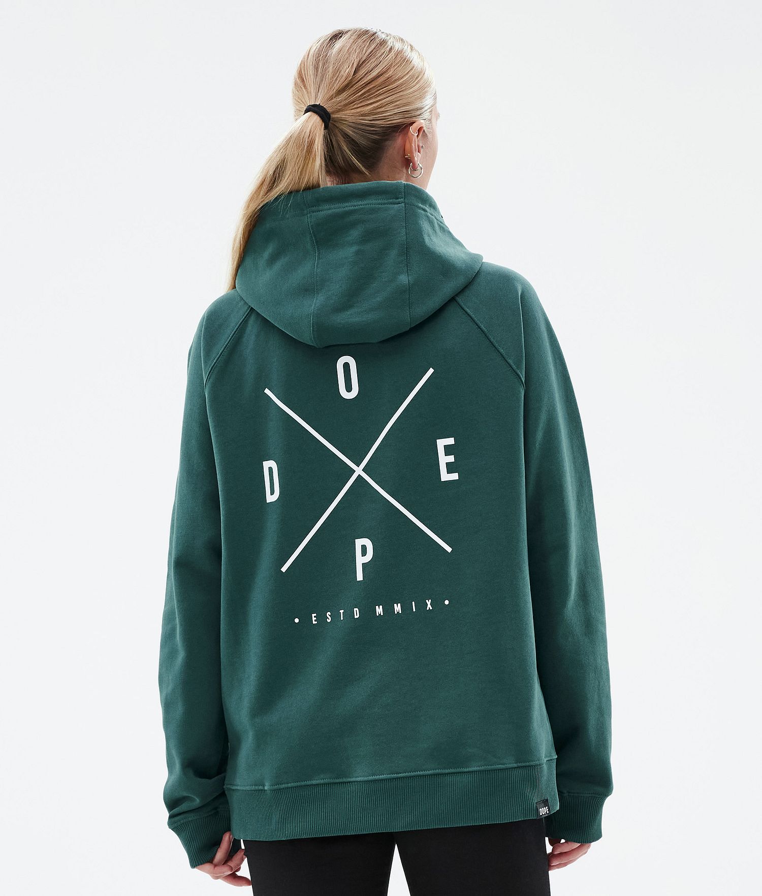 Dope Common W Hoodie Femme 2X-Up Vert Bouteille