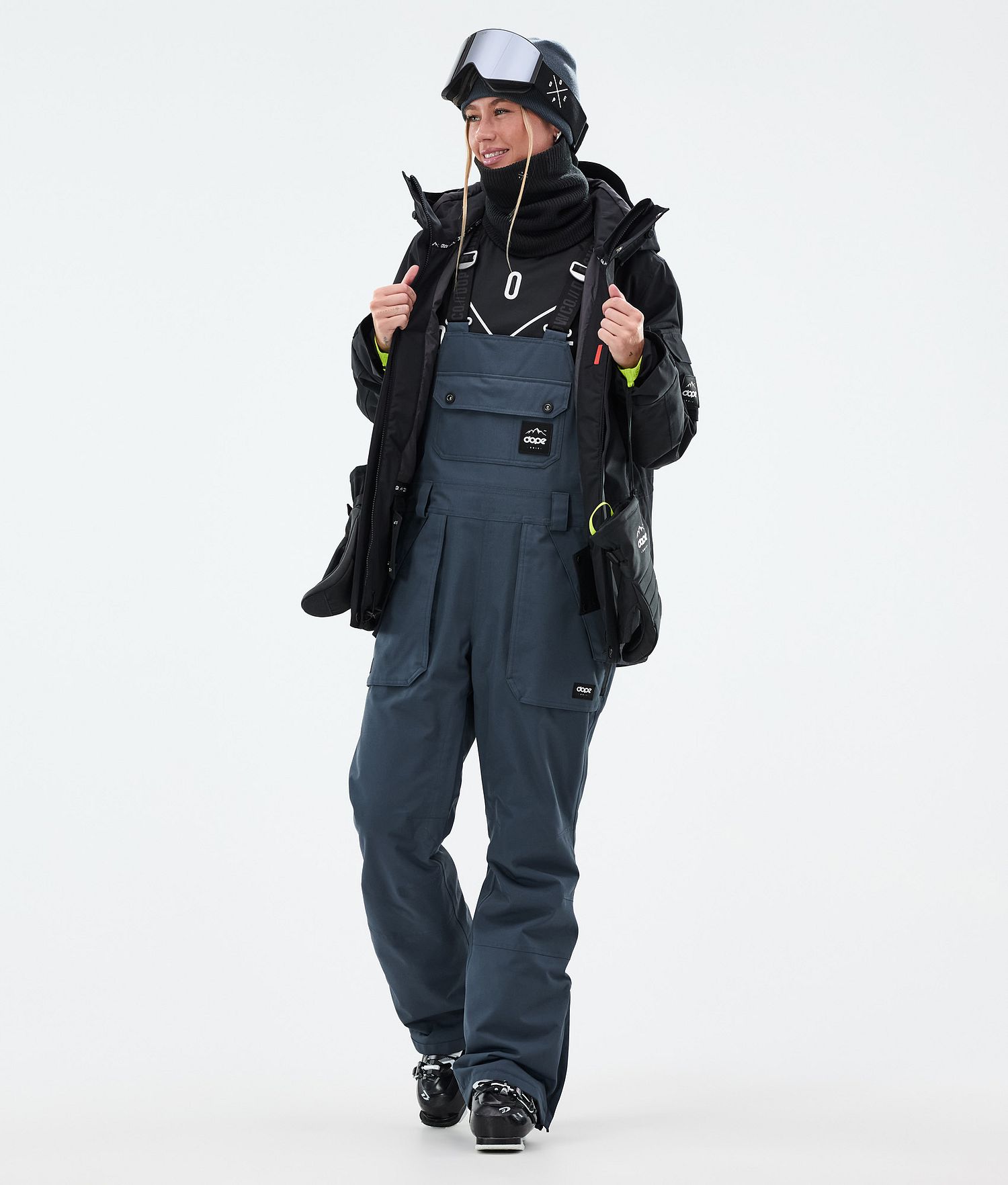 Pantalons de ski Dope Notorious B.I.B pour femmes, bleu métallique