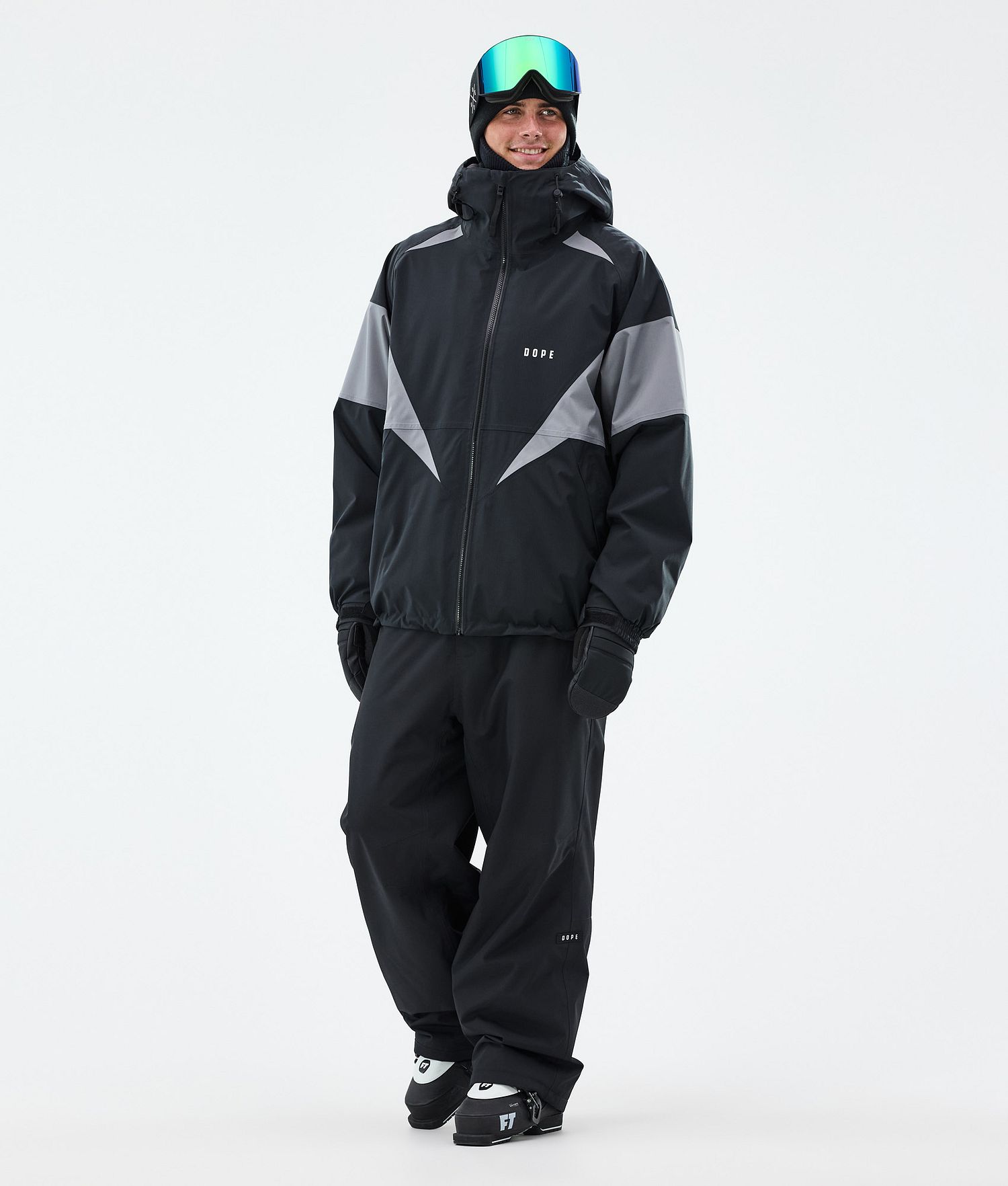 Dope Spartan Ski Jacket Homme Spike Noir/Light Pearl