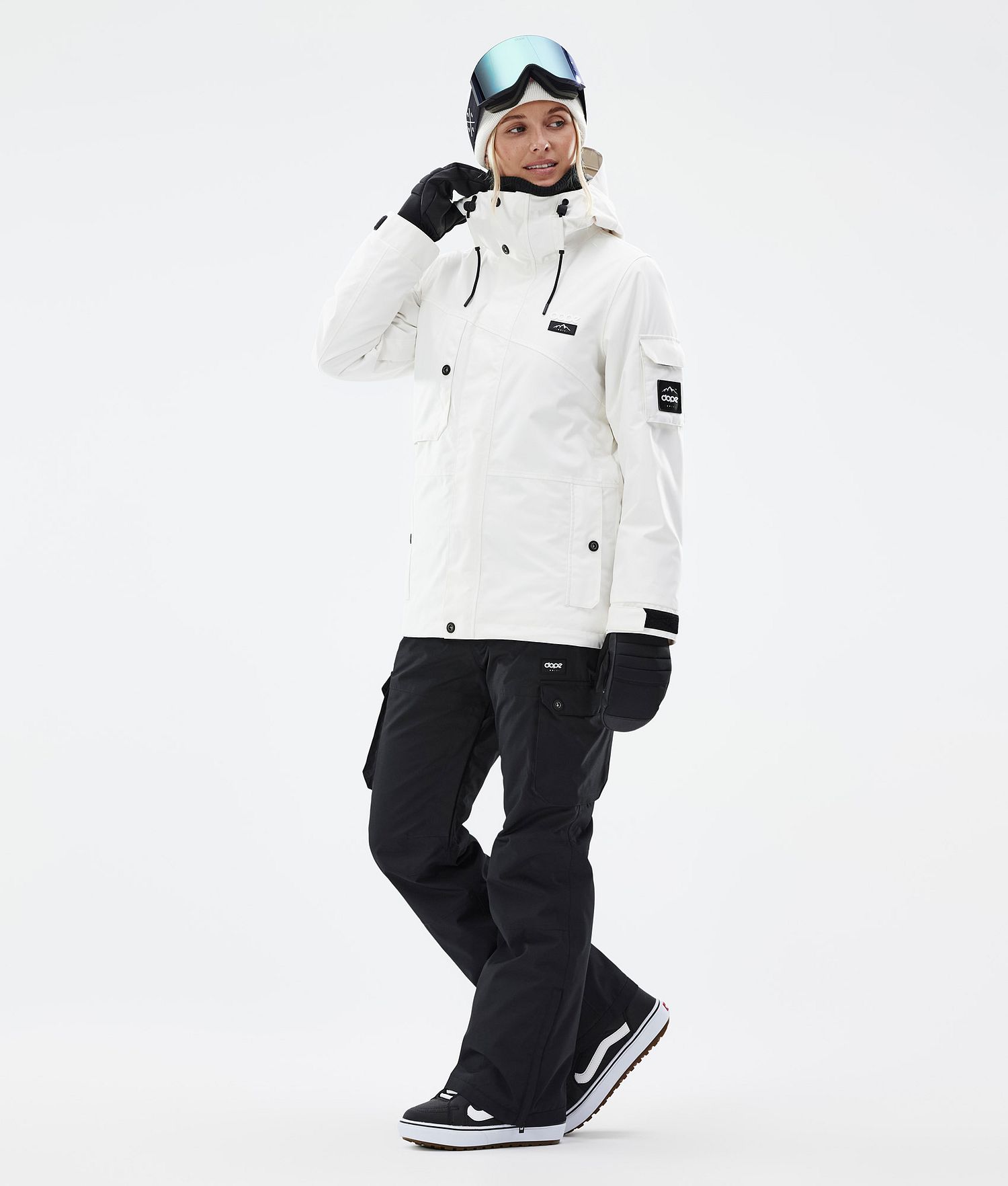 Dope Adept W Snowboard Jacket Femme Old White