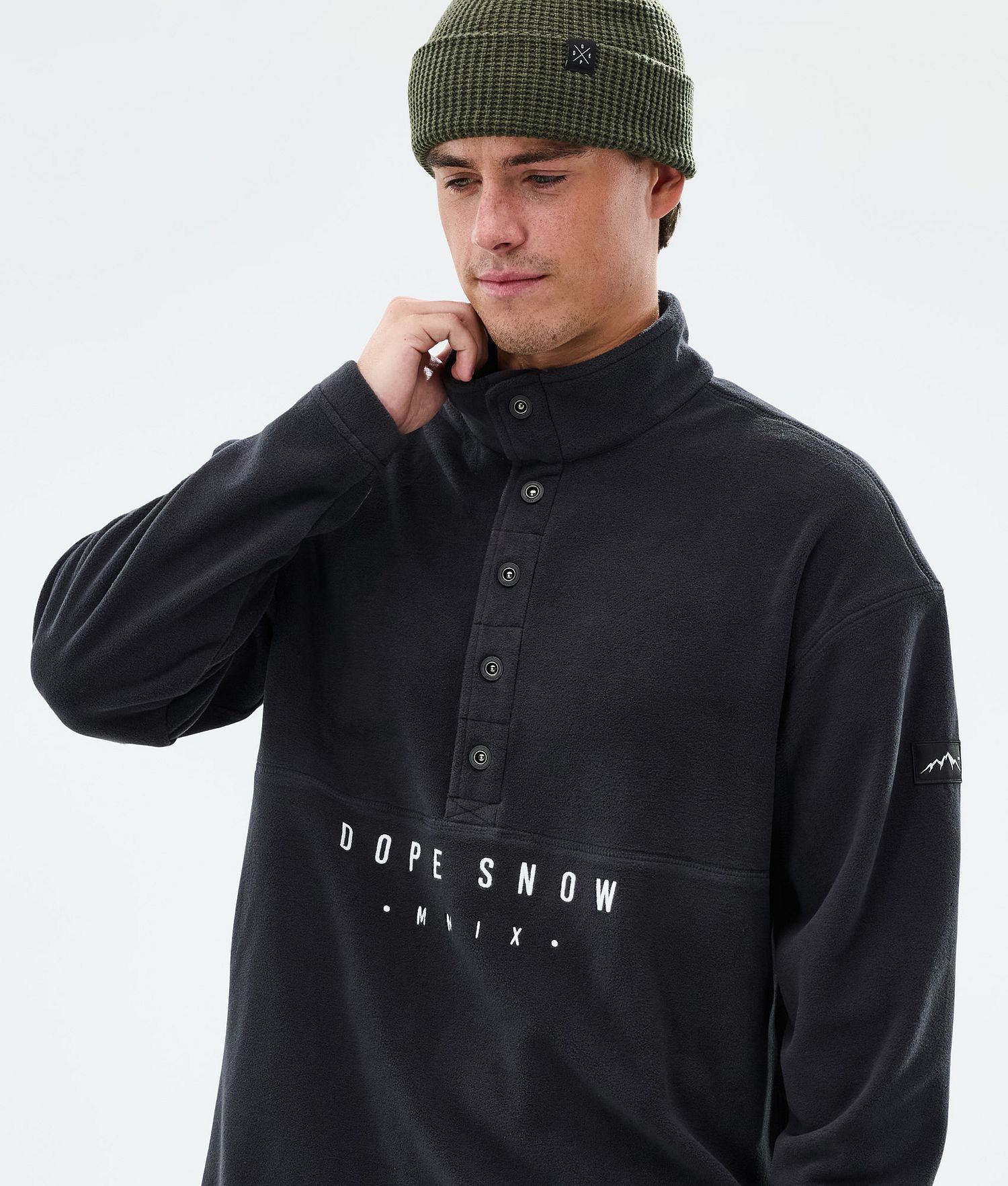 Pull-over en polaire confortable Dope Homme Noir