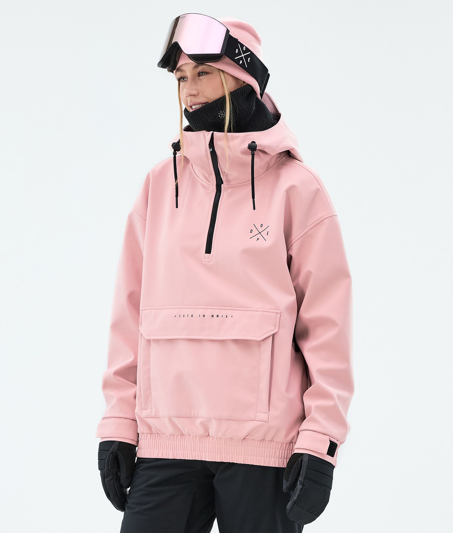 Dope Cyclone W Snowboard Jacket Femme Rose Pêche Doux