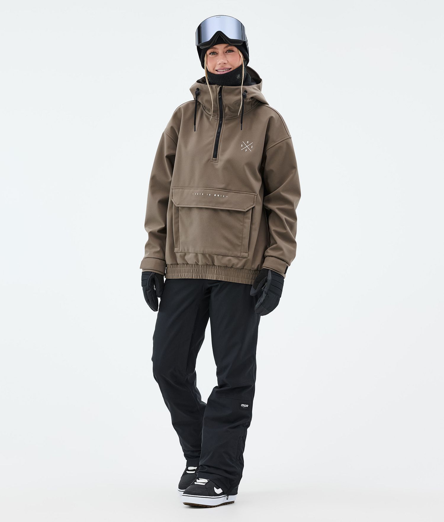 Dope Cyclone W Veste de Snowboard Femme Marron