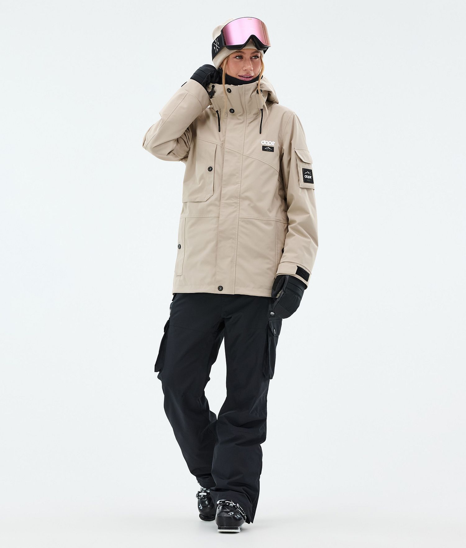 Dope Adept W Ski Jacket Femme Sable