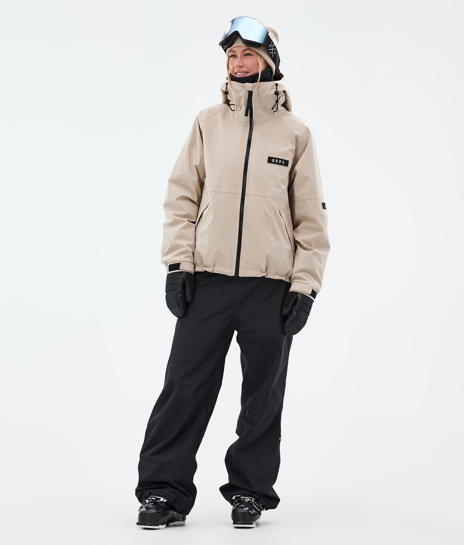 Pantalons de ski Dope Big W pour femmes noirs