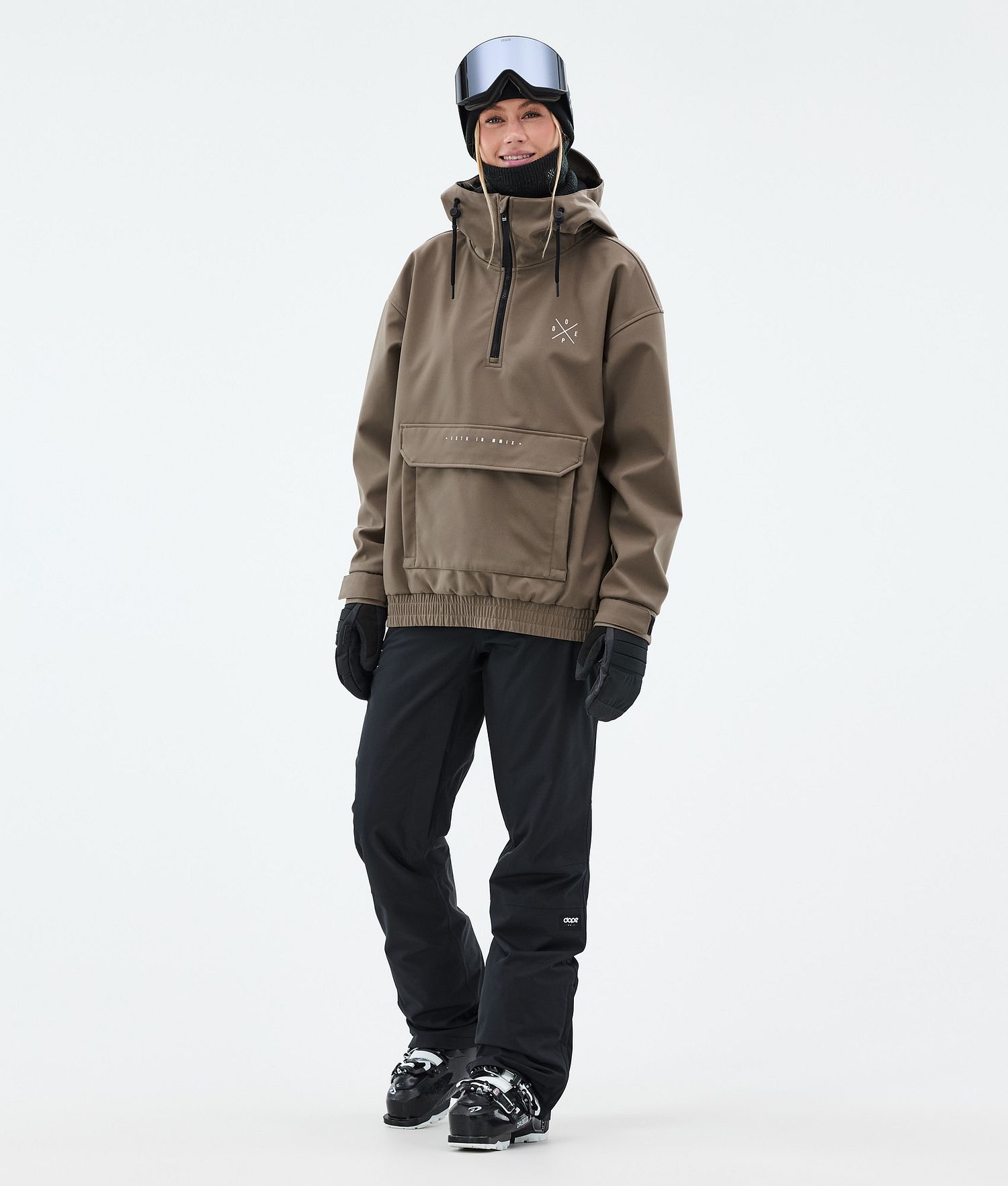 Dope Cyclone W Ski Jacket Femme Noisette