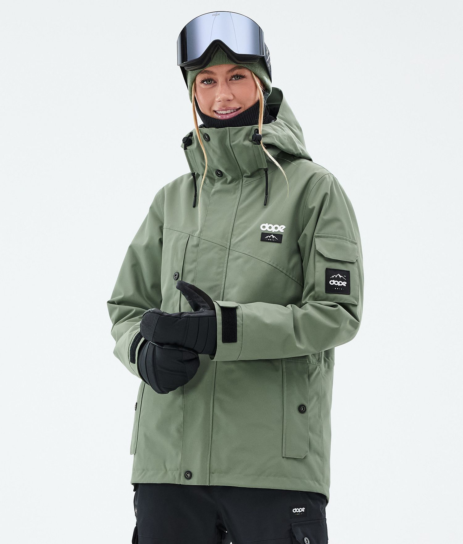 Dope Adept W Ski Jacket Femme Vert Mousse
