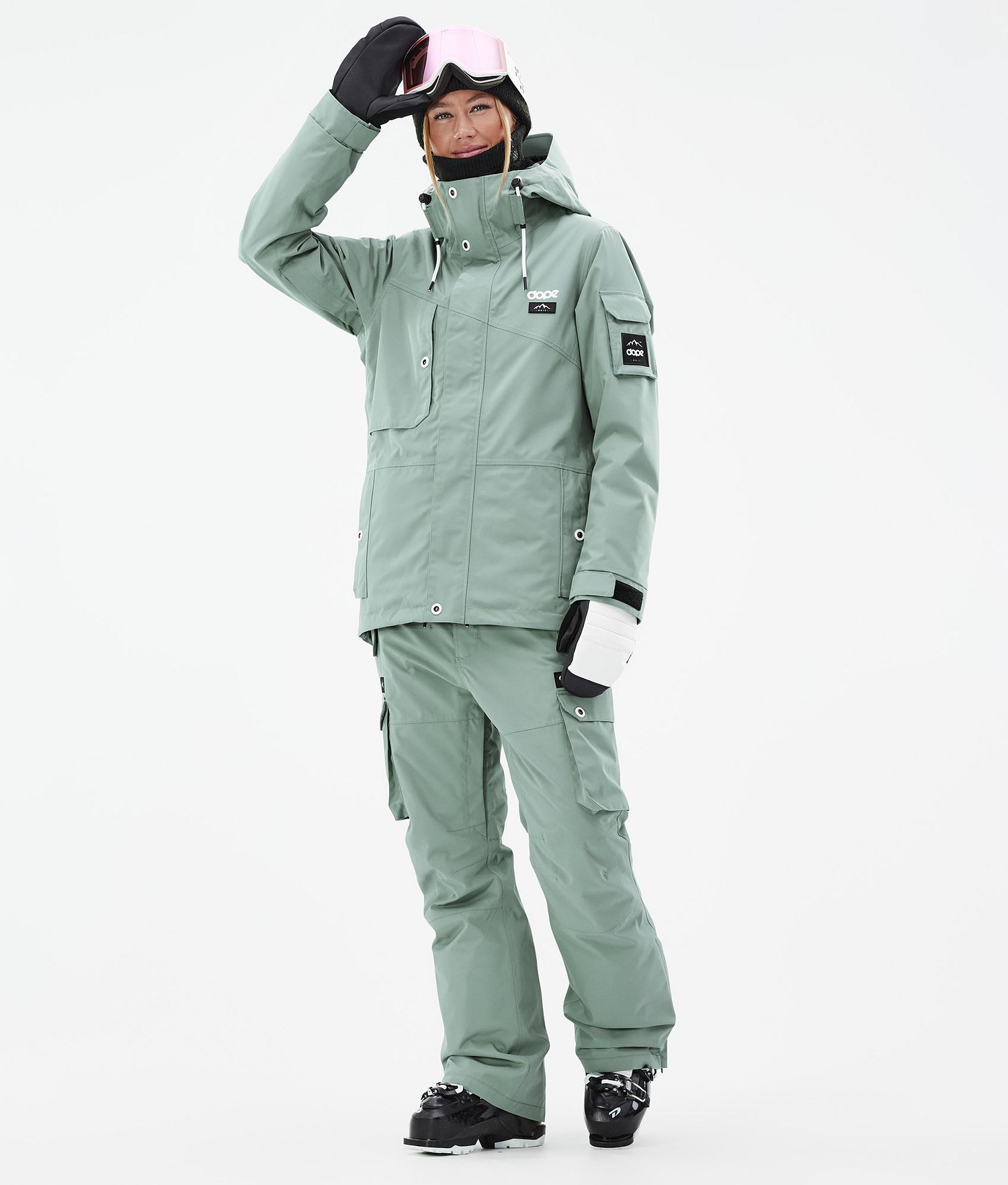 Ensemble de ski Dope Adept W femme, vert délavé