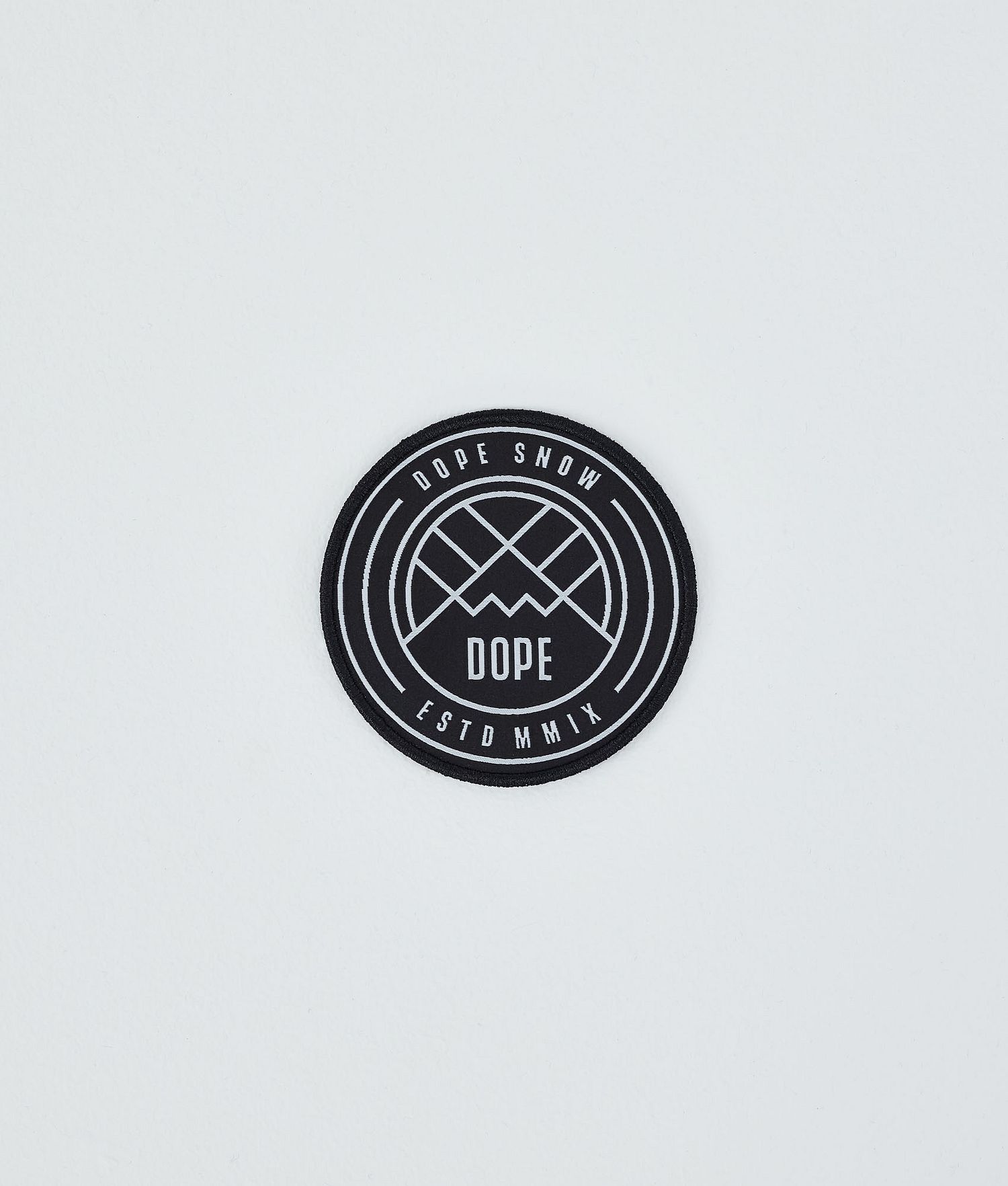 Dope Round Patch Pièces de Remplacement Logo Noir/Blanc