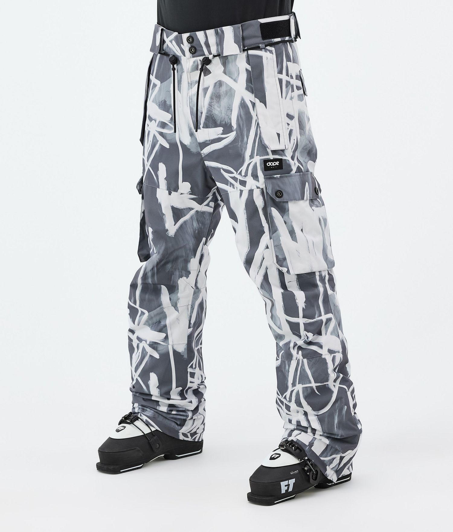 Pantalons de ski Dope Iconic Homme Scribble Black