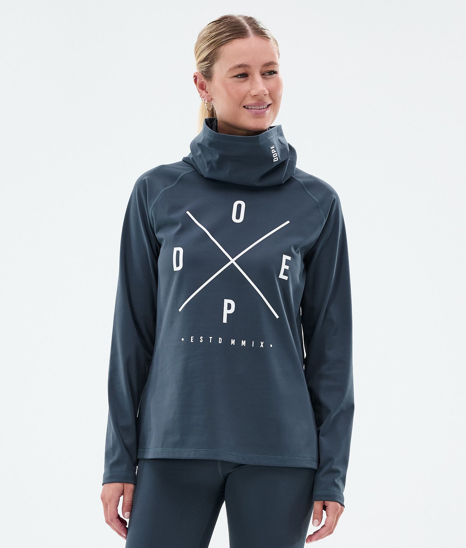 Dope Snuggle W Base Layer Top Femme 2X-Up Bleu Métallique