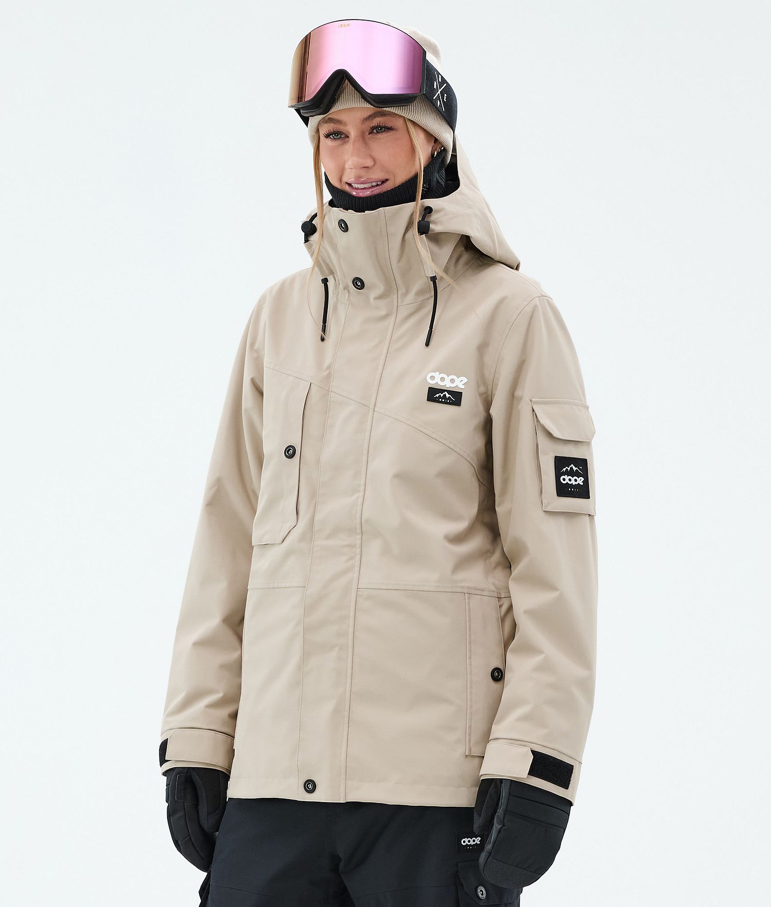 Dope Adept W Ski Jacket Femme Sable