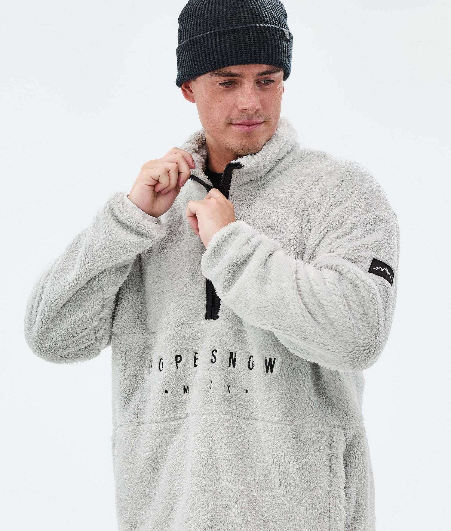 Pull-over en polaire Dope Pile Homme Gris clair