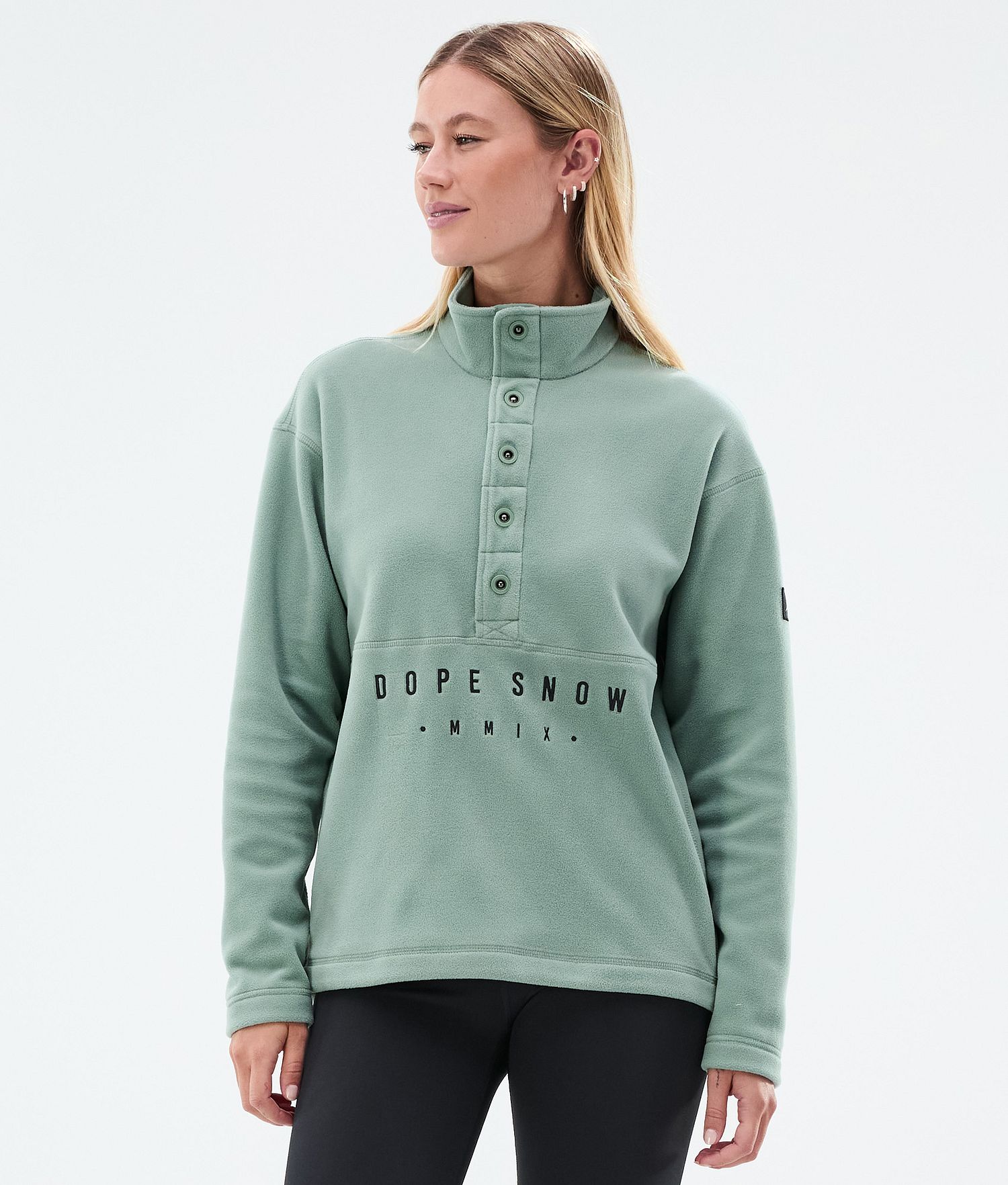 Pull-over Dope Comfy W Fleece Femme Vert Foncé