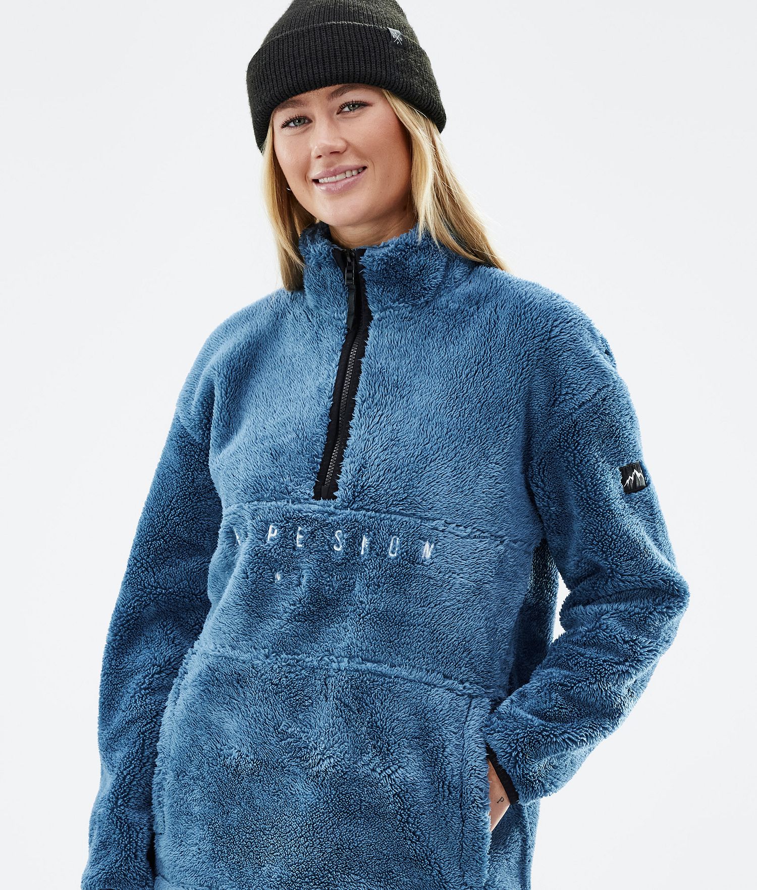Pull-over en polaire Dope Pile W 22 Femme Bleu Acier