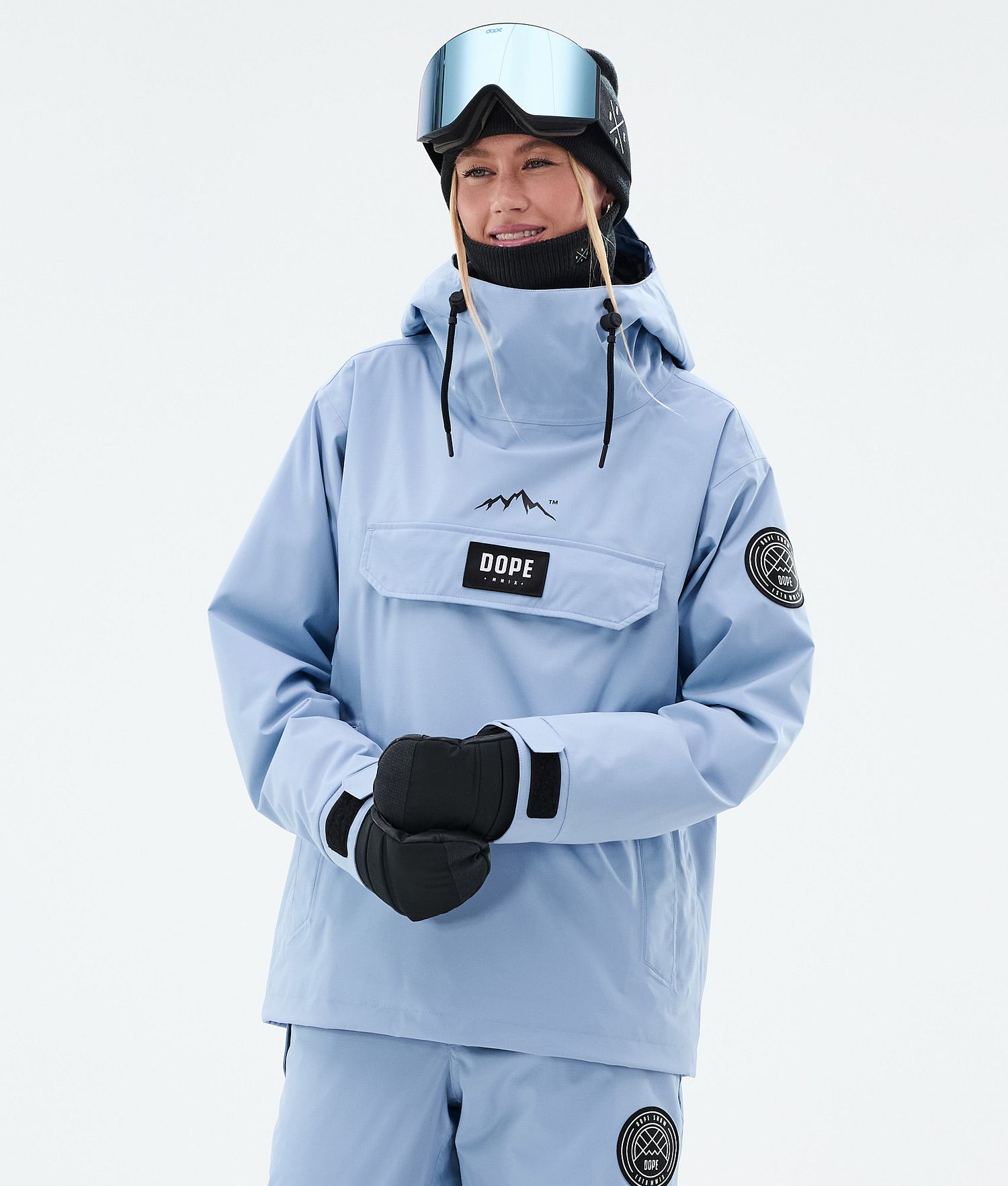 Dope Blizzard W Ski Jacket Femme Bleu Clair