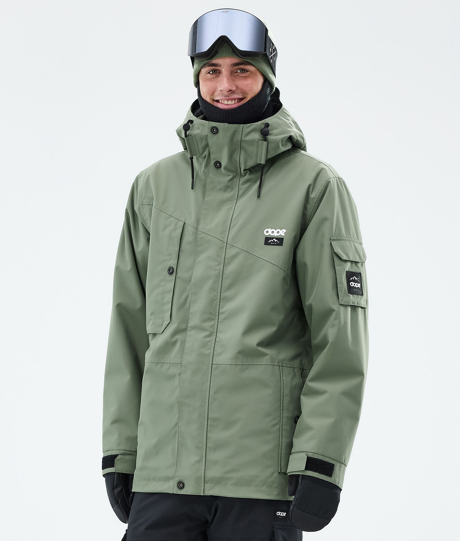 Dope Adept Veste de Snowboard Homme Vert Mousse