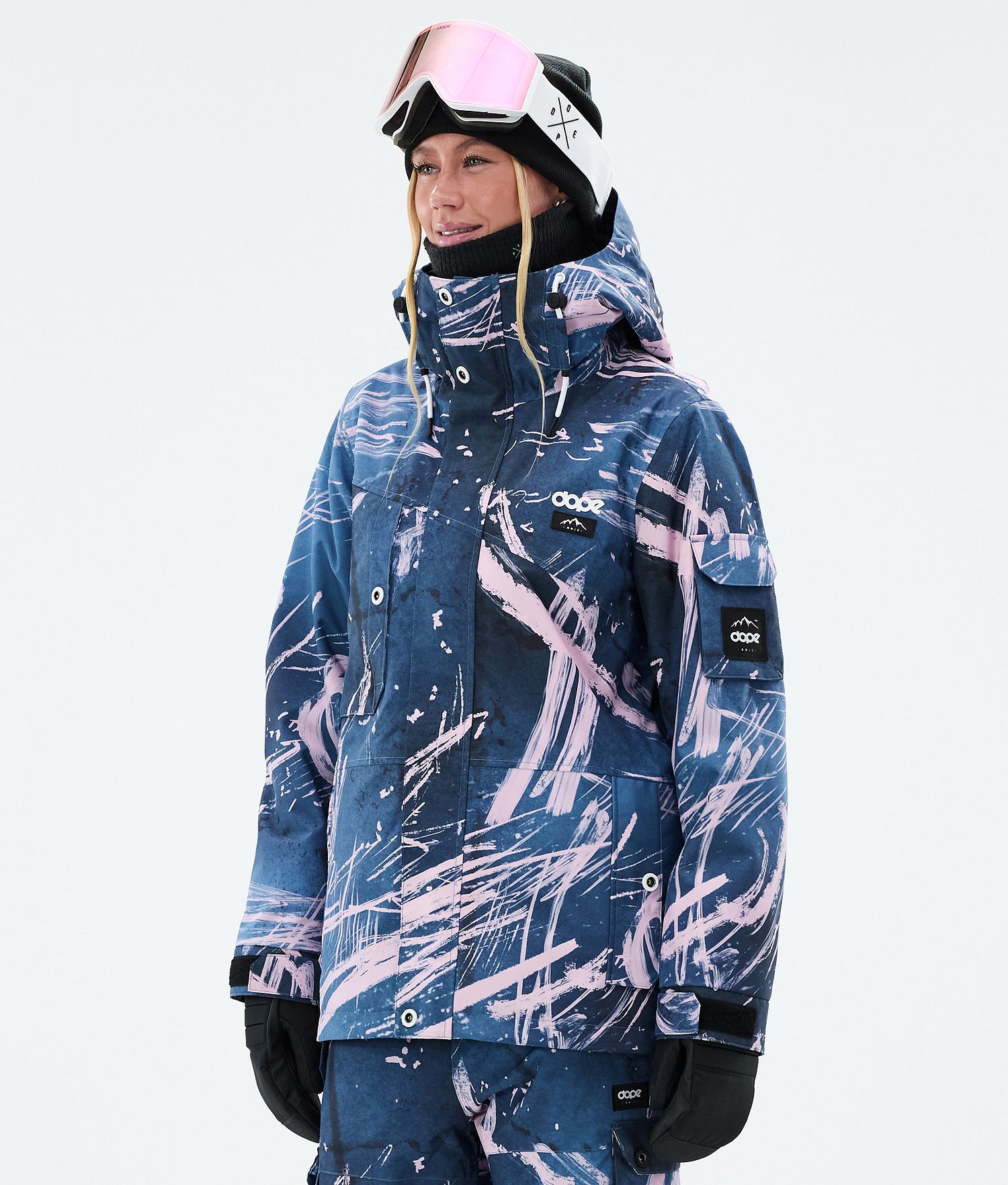 Dope Adept W Ski Jacket Femme Carvings Pink