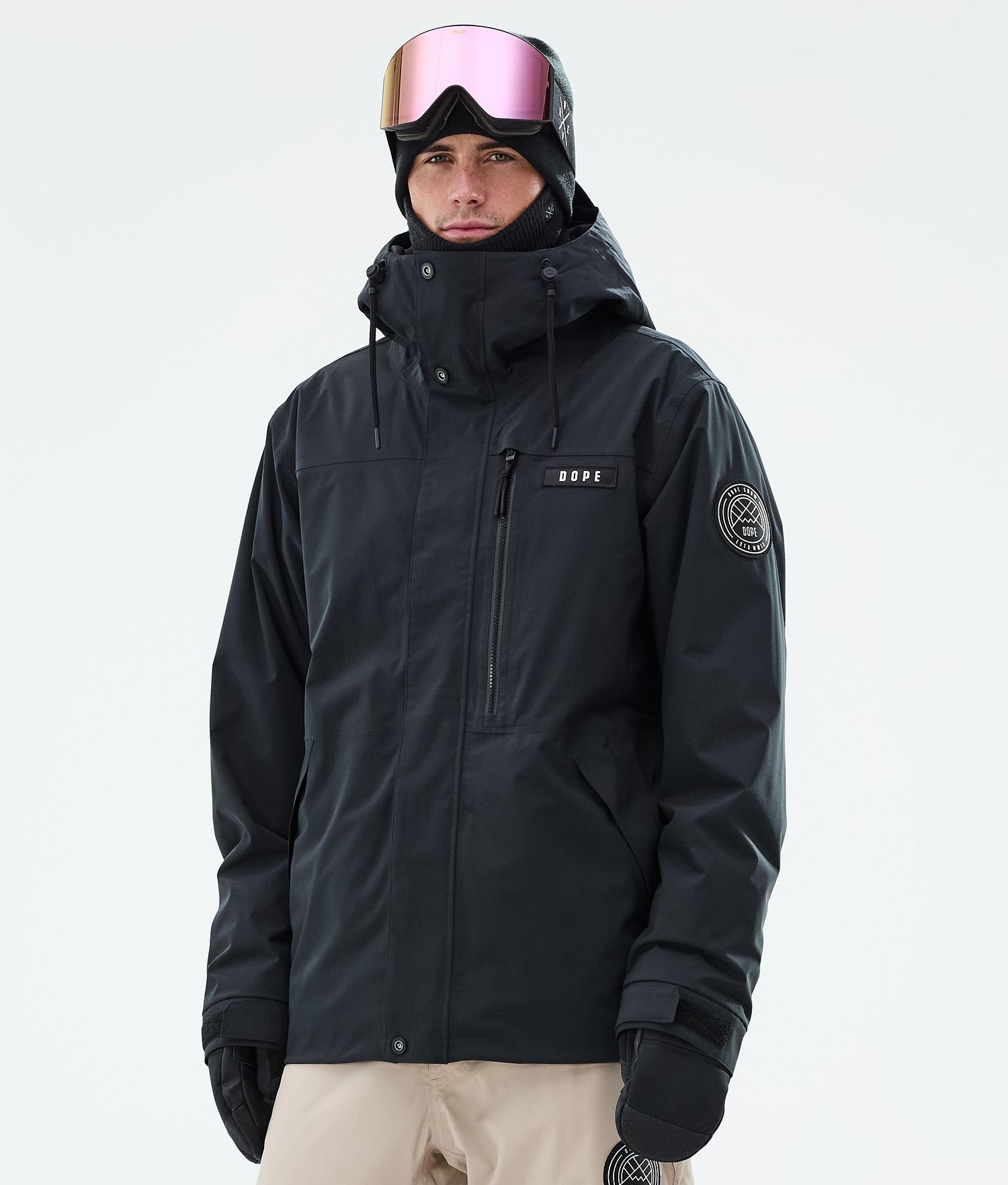 Dope Blizzard Veste de Snowboard à Fermeture Éclair Intégrale Homme Noir