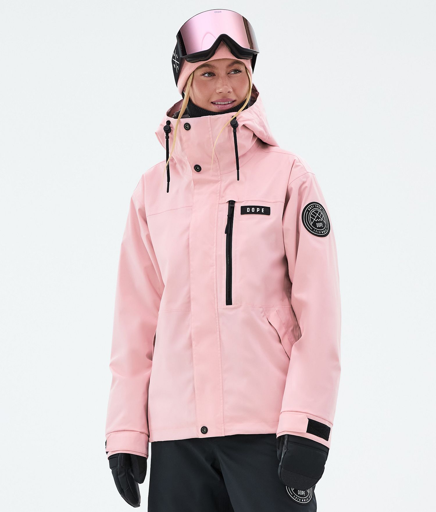 Dope Blizzard W Full Zip Ski Jacket Femme Rose Doux