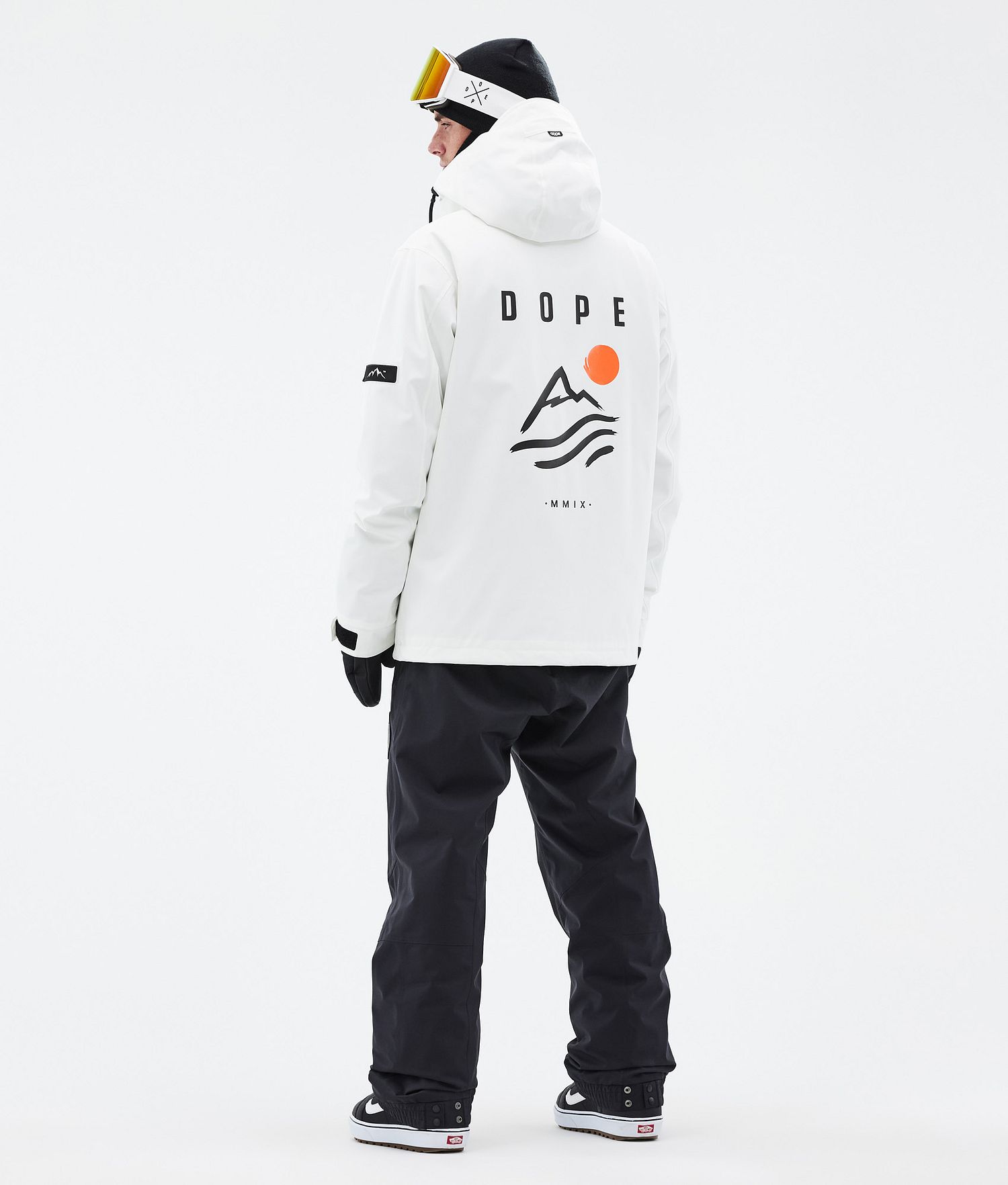 Dope Blizzard Veste de Snowboard Homme Côtelé Blanc Rosé